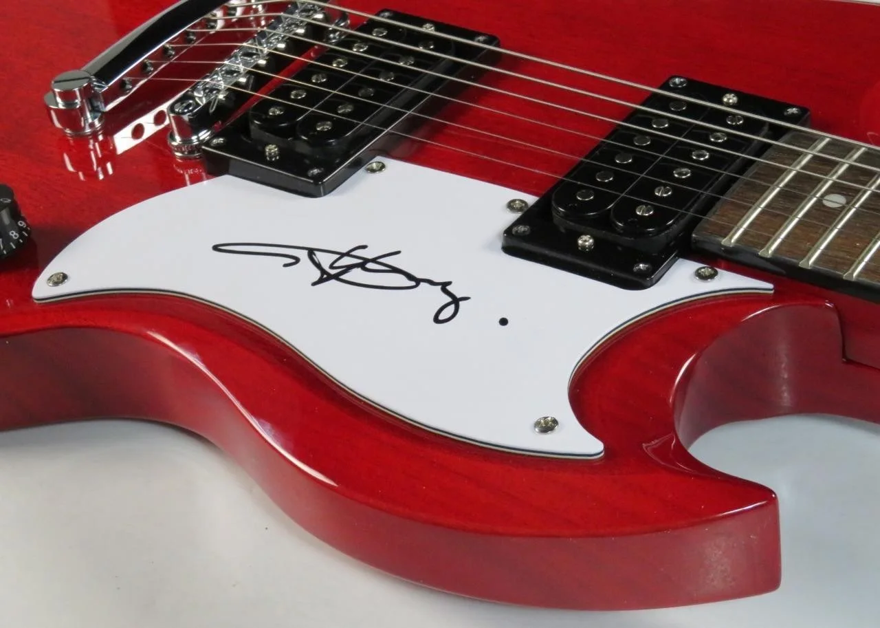 Angus Young AC/DC Signed Autograph Auto Epiphone SG Guitar JSA BAS, image 5