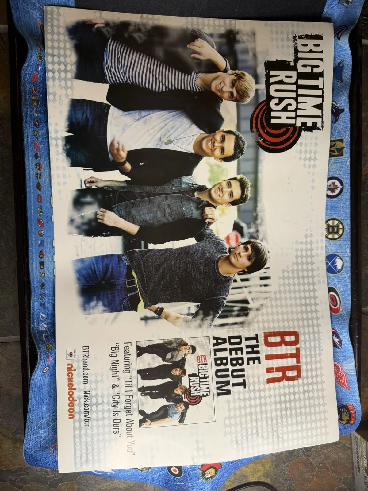 Big Time Rush Autographed 11x17 Promotional Poster Signed Beckett Authenticity, image 2
