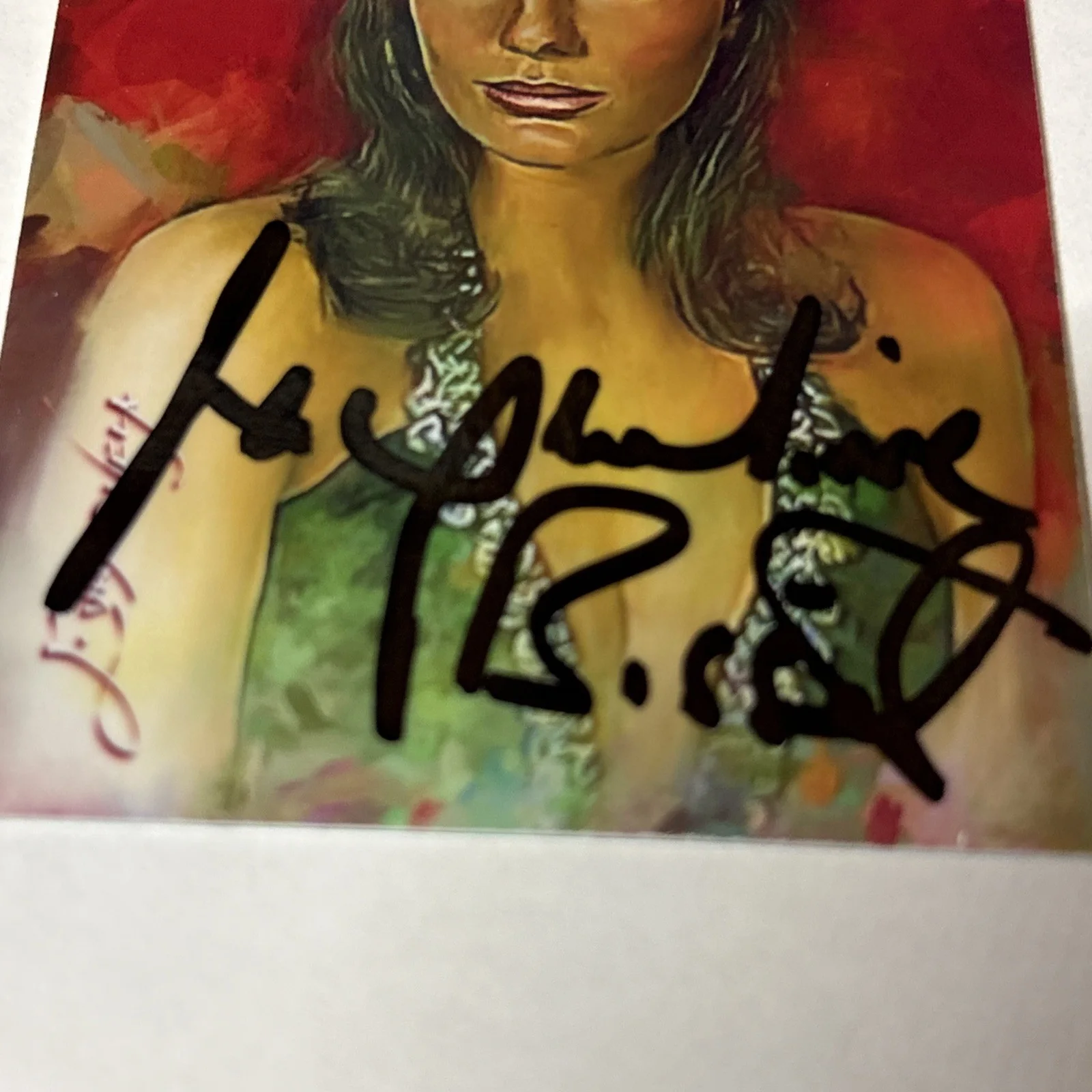 Jacqueline Bisset — Jacqueline Bisset Authentic Signed Card - Signed on a Vela Card #3 - Unique!, image 2