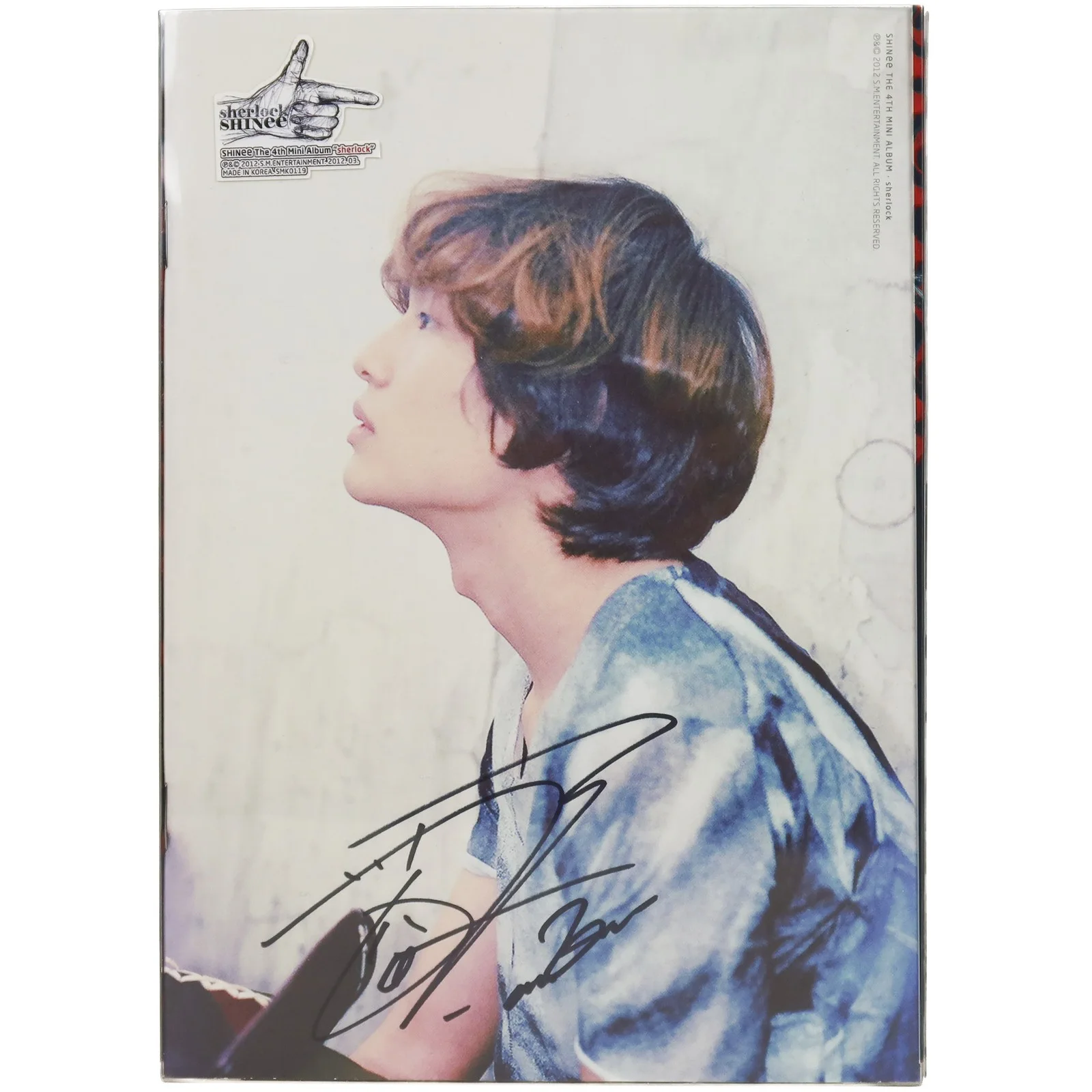 Shinee - Sherlock The 4th Mini Album Signed CD Album Promo 2012, изображение 3
