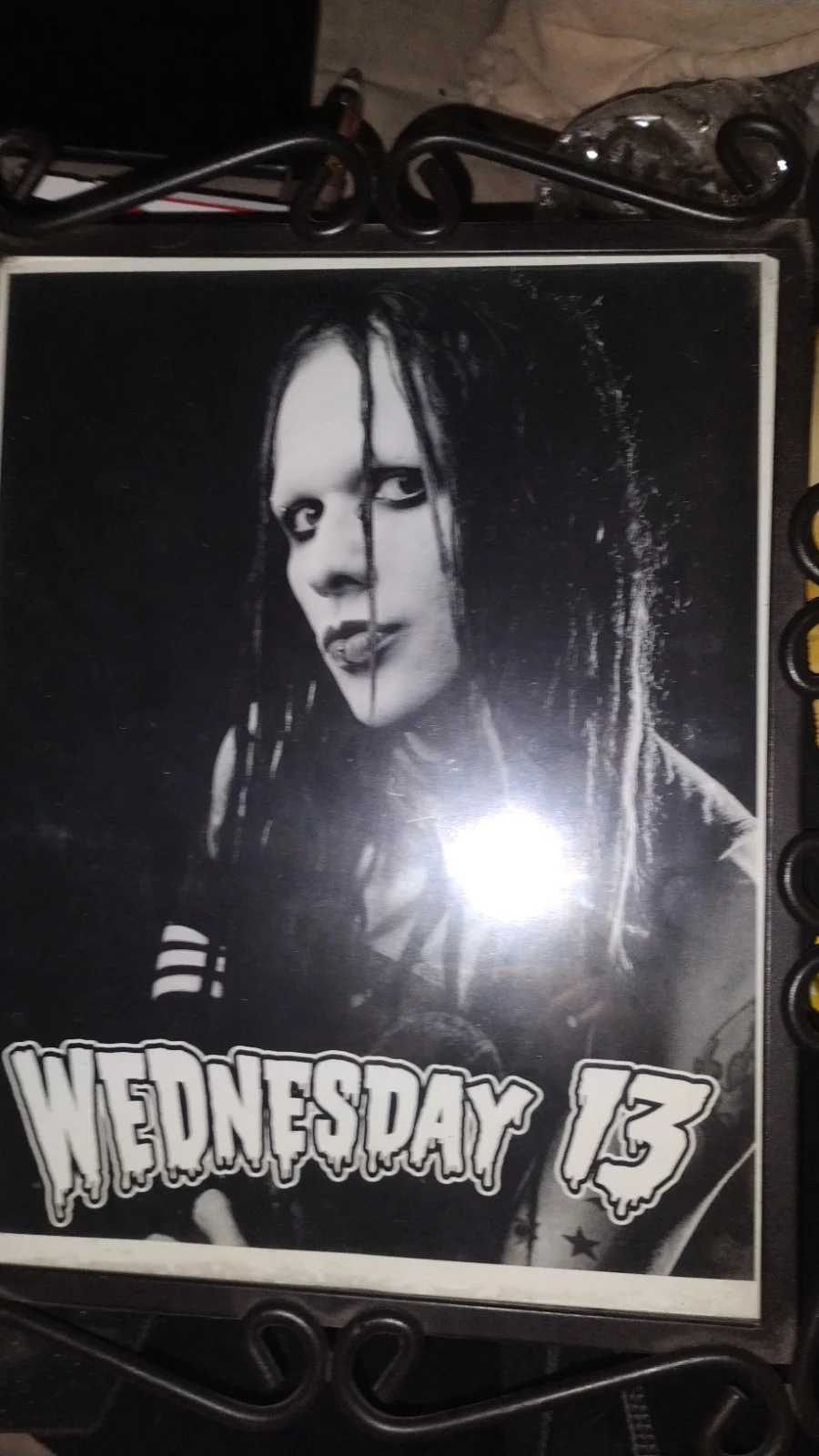Autographed Wednesday 13 Framed 8×10 Photo August 2008, image 2