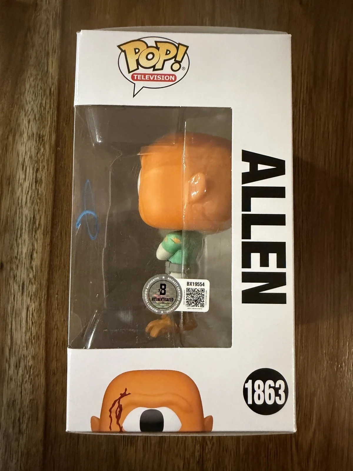 Seth Rogen ‘Invincible’ Signed Funko Pop ‘Allen’ Beckett, image 2