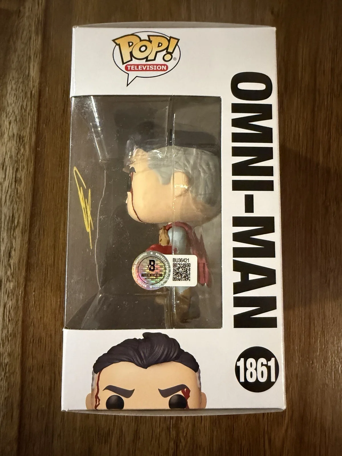 Robert Kirkman ‘Invincible’ Creator Signed Funko Pop ‘Omni-Man’ Beckett, image 2