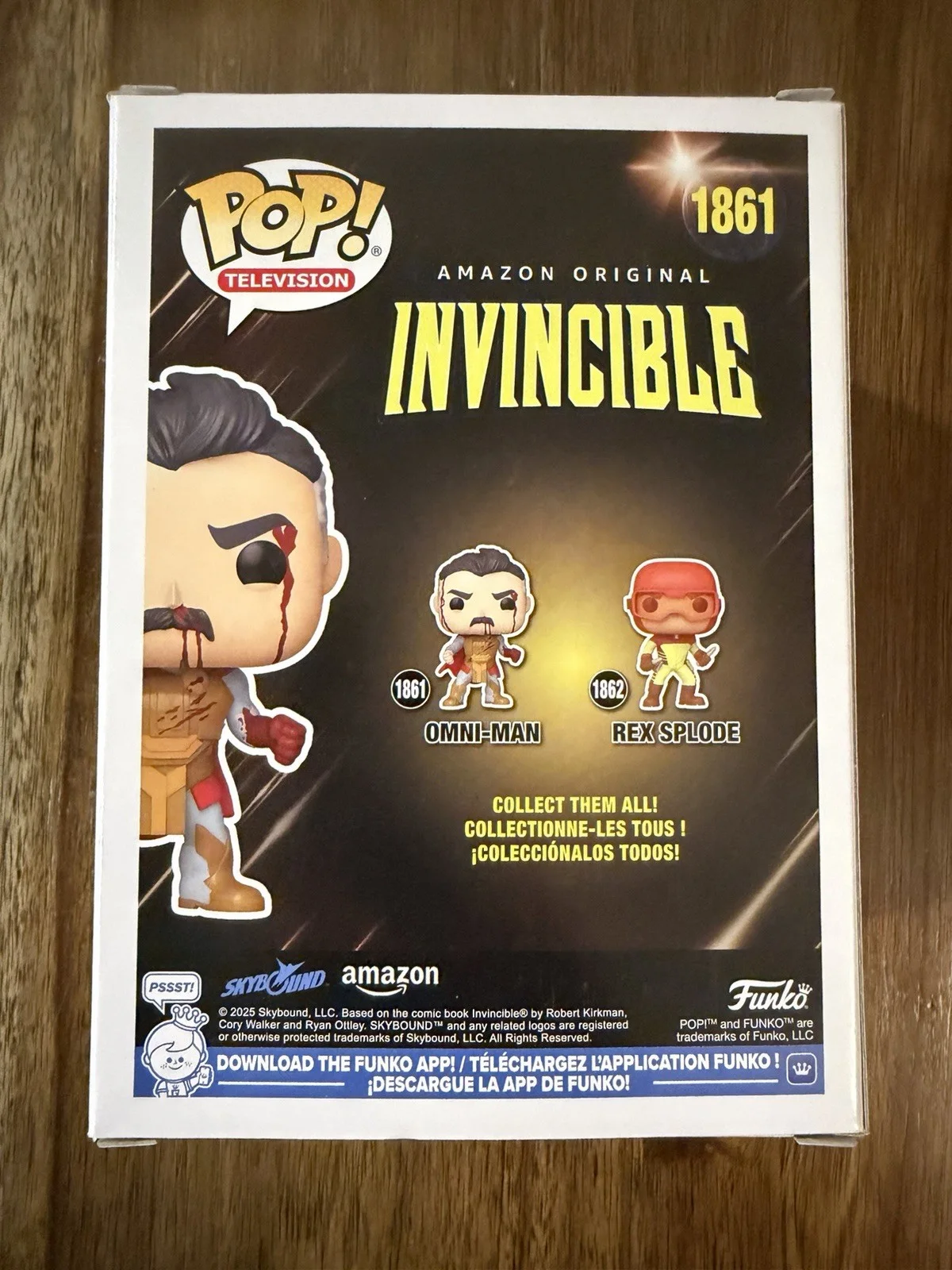 Robert Kirkman ‘Invincible’ Creator Signed Funko Pop ‘Omni-Man’ Beckett, image 3