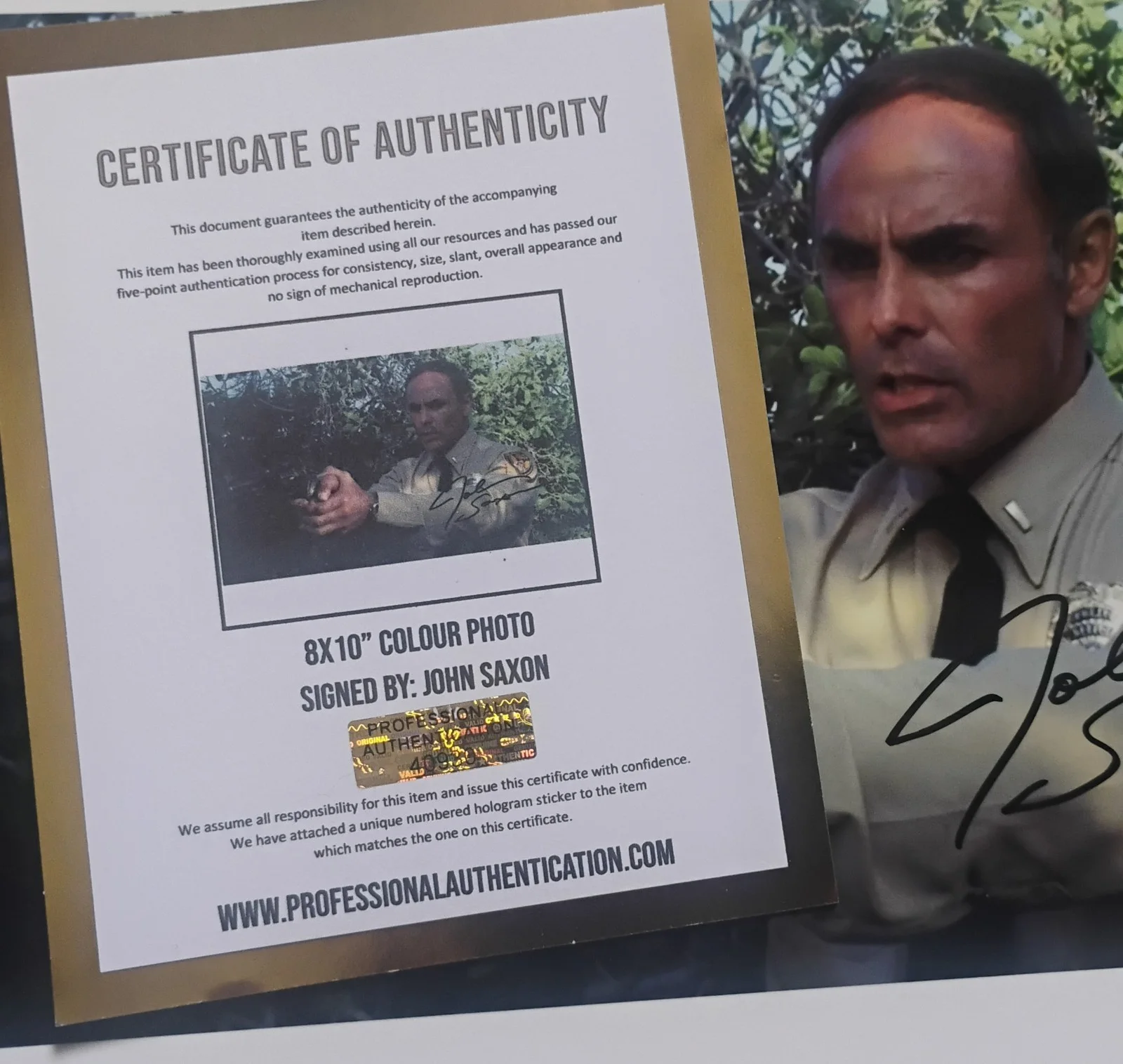John Saxon Hand Signed 8x10 Photo COA Nightmare On Elm Street NO US TARIFFS, изображение 4