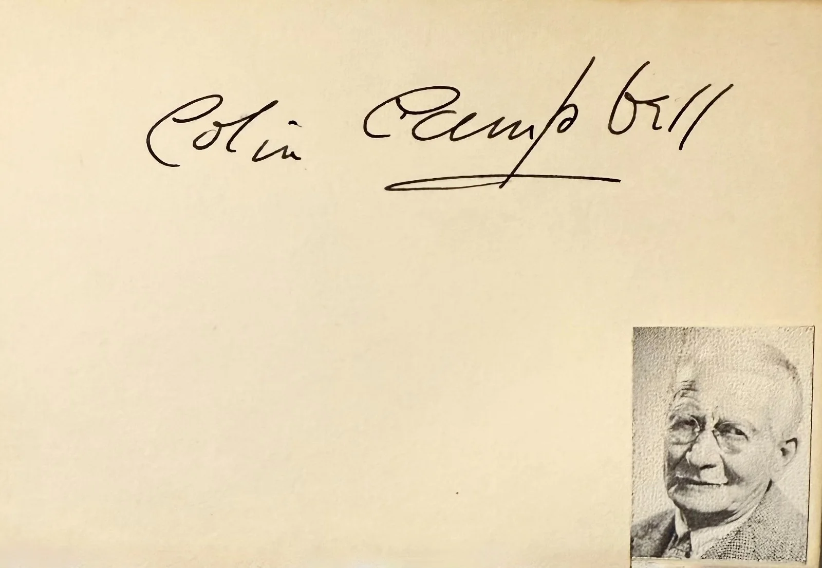 Colin Campbell — COLIN CAMPBELL Signed Autograph 4"x 6" INDEX CARD I Bought a Vampire Motorcycle, изображение 3