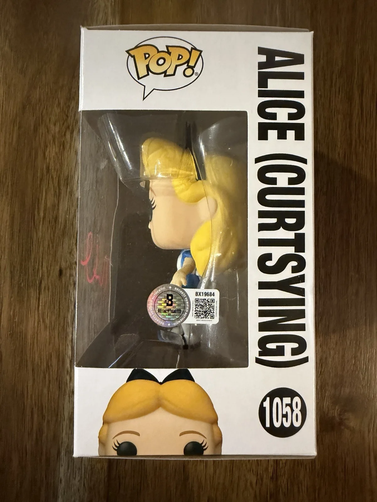 Mia Wasikowska ‘Alice In Wonderland’ Signed Funko Pop ‘Alice’ Beckett, изображение 2