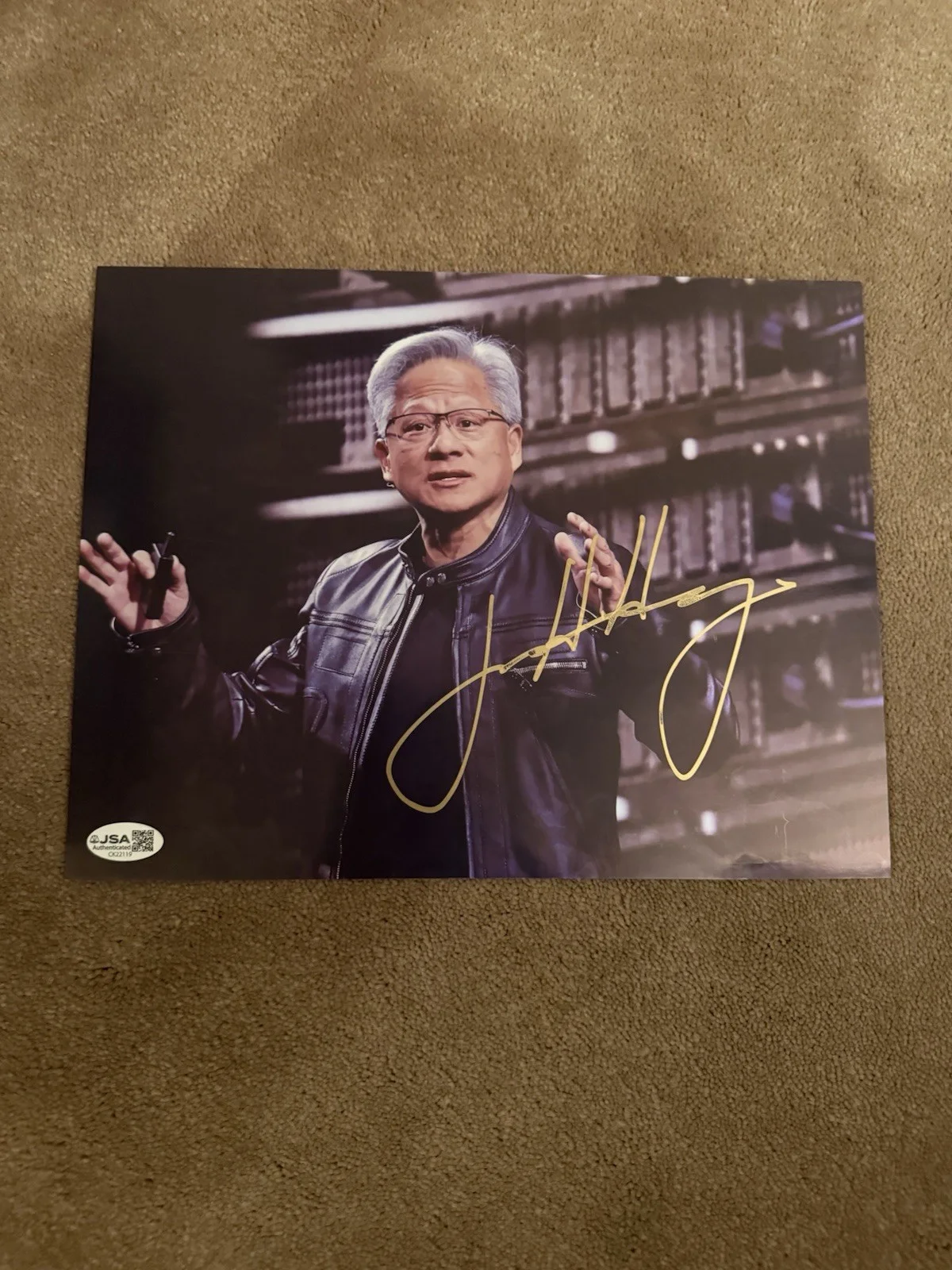 Jensen Huang Autographed Photo JSA Nvidia CEO & Co-Founder 8.5x11 PROOF RARE, изображение 2