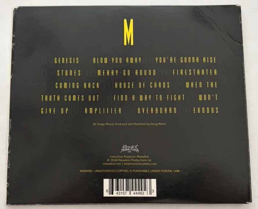 Manafest Stones [Re]loaded CD 2018 Signed Autographed BEC Records Reloaded Good, изображение 2