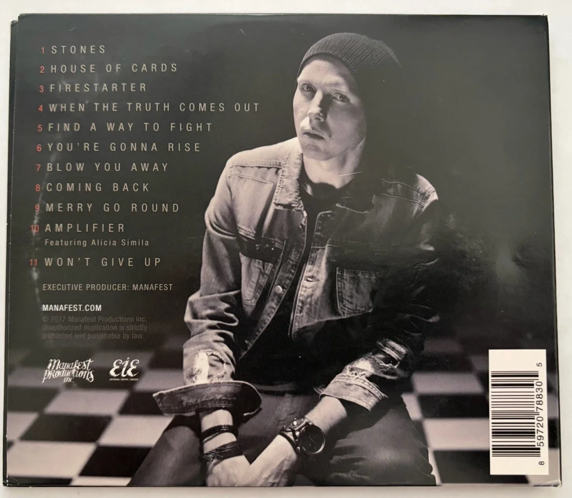 Manafest Stones CD 2017 Signed Autographed Full Band BEC Records Very Good, image 2