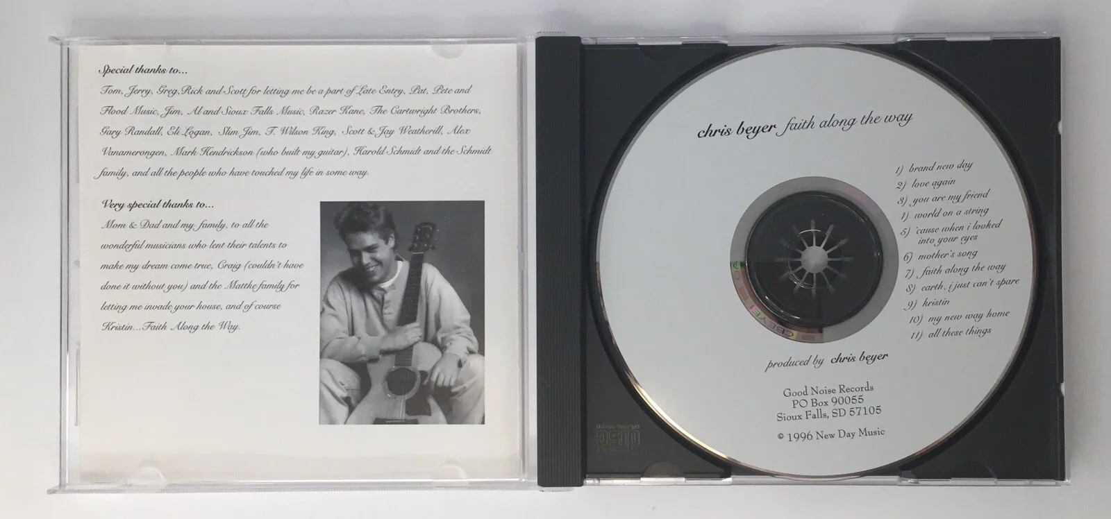 Chris Beyer Faith Along The Way Hand Signed Autographed CD, image 4