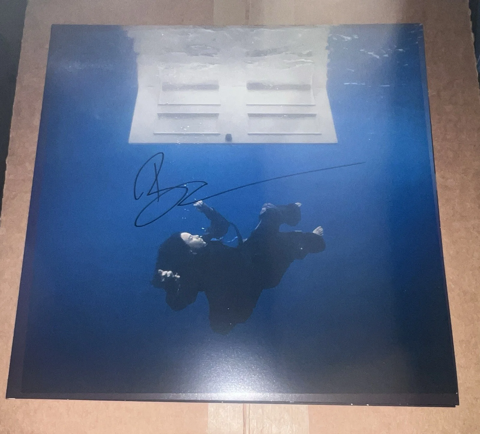 Billie Eilish — Billie Eilish Signed Framed Hit Me Hard And Soft Blue Vinyl Album Insert