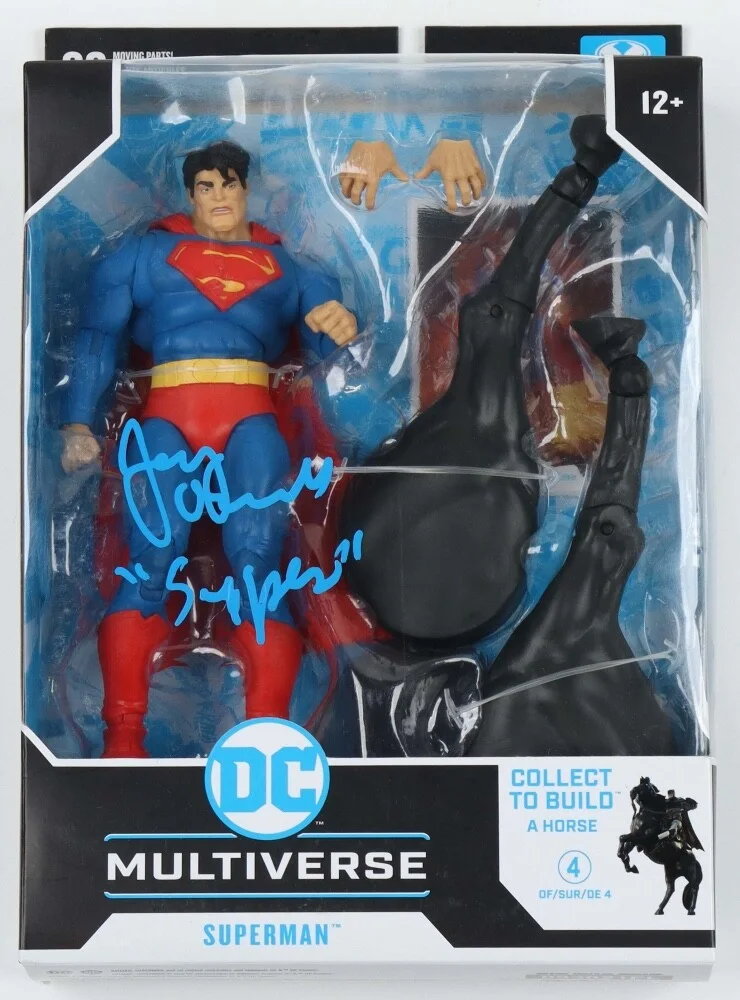 Jerry O'Connell — Jerry O'Connell Signed Justice League Superman Action Figure Inscribed Super JSA