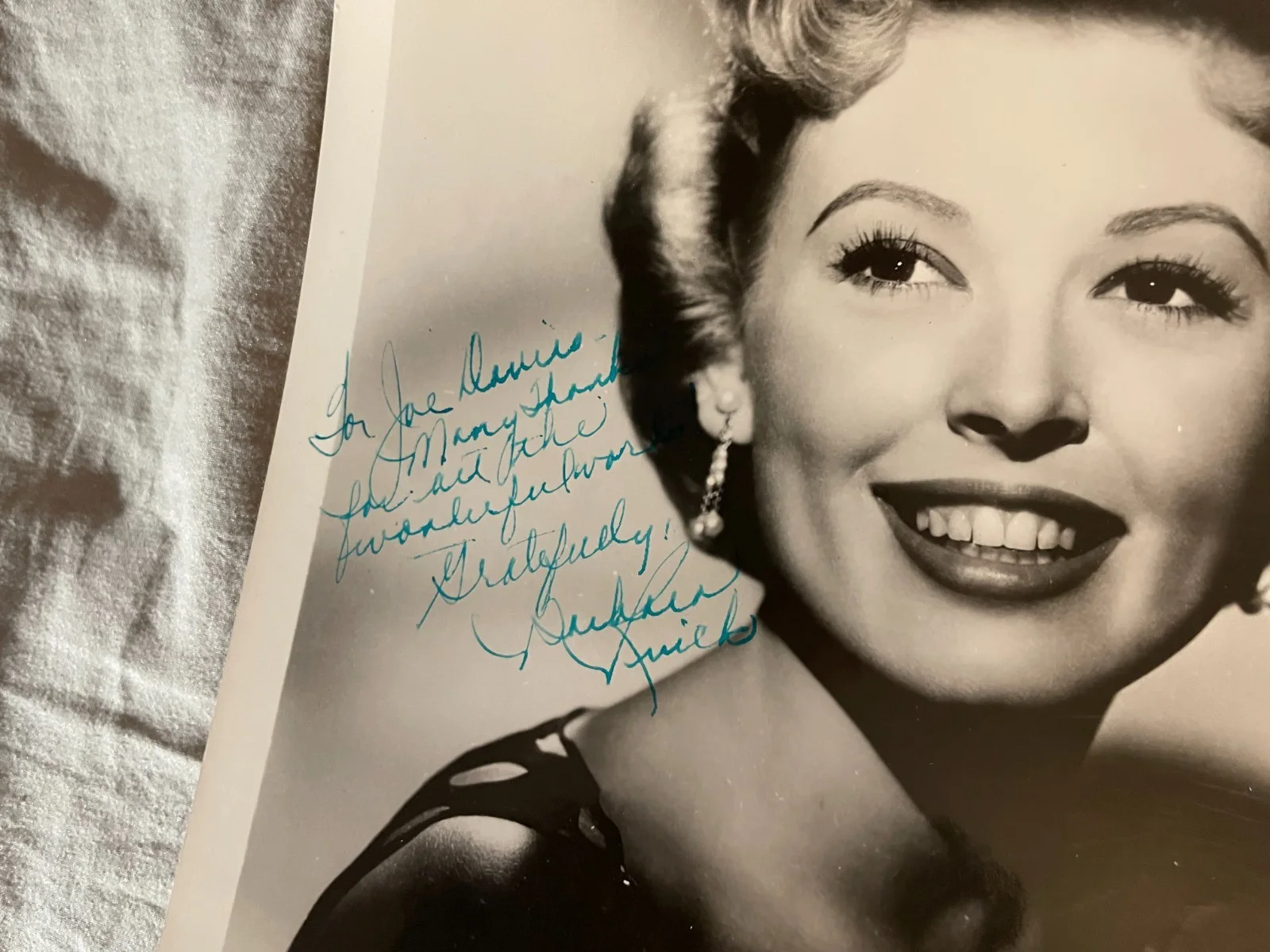 Barbara Ruick — Barbara Ruick Signed Autographed Photo Cinderella Carousel Dobie Gillis 1950's, изображение 2