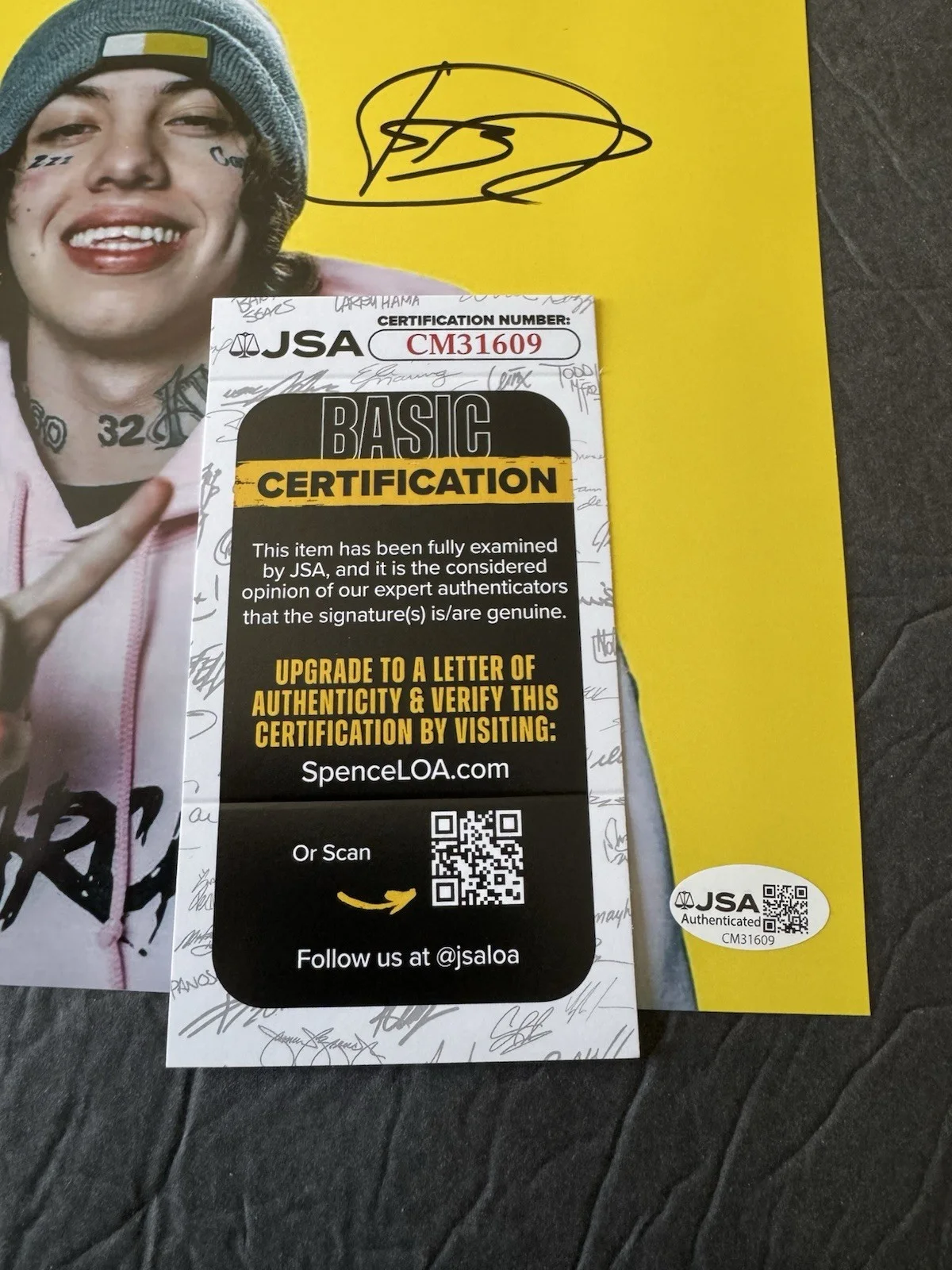 Lil Xan Signed Autograph 8x10 Photo Betrayed JSA COA RAP Rapper, изображение 2