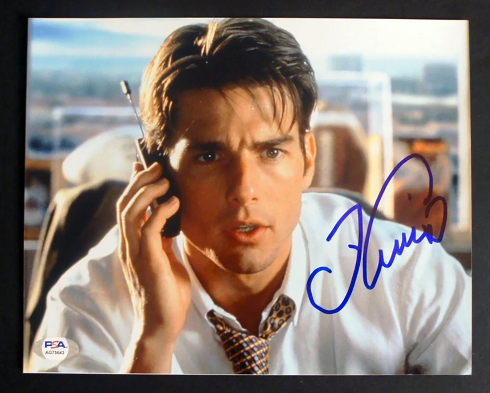 Tom Cruise — *PSA/DNA Cert* Tom Cruise 8x10 Photo in JERRY MAGUIRE ("Show Me the Money!"), изображение 4