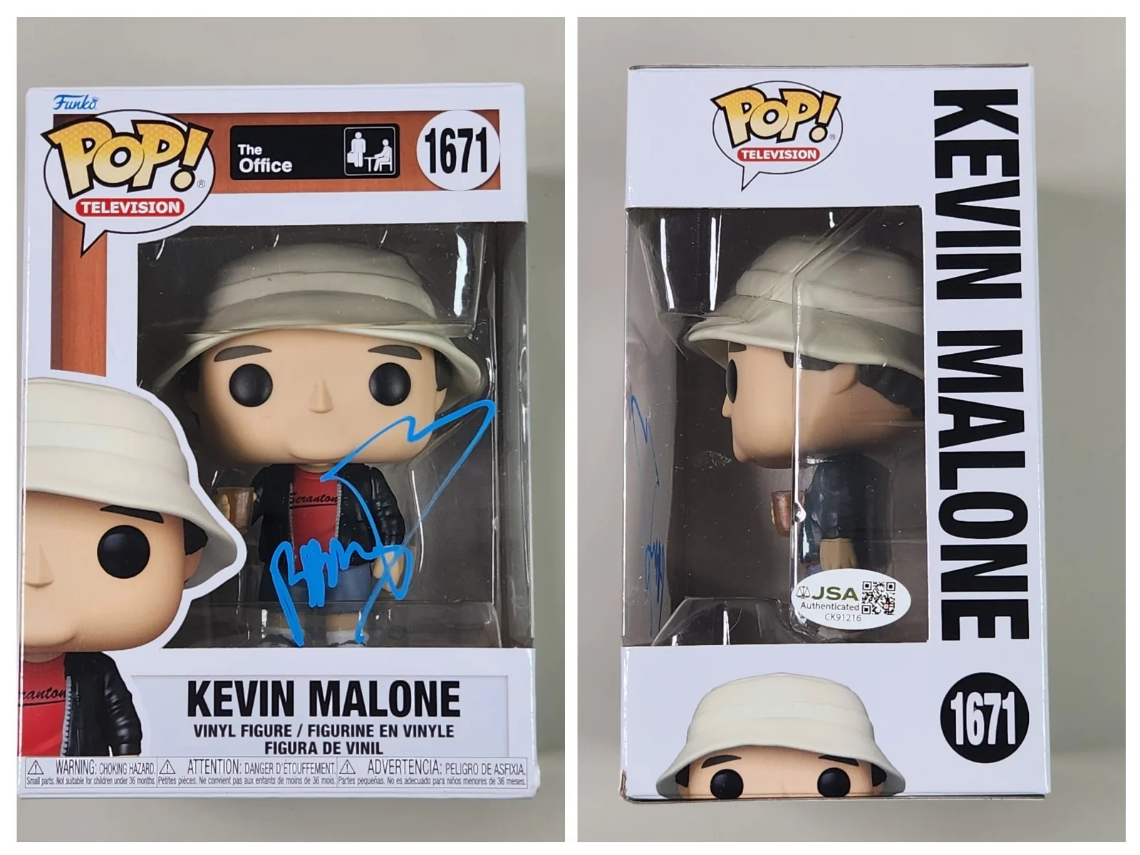 Brian Baumgartner — JSA Brian Baumgartner Signed Kevin Malone Funko POP! 1671 The Office