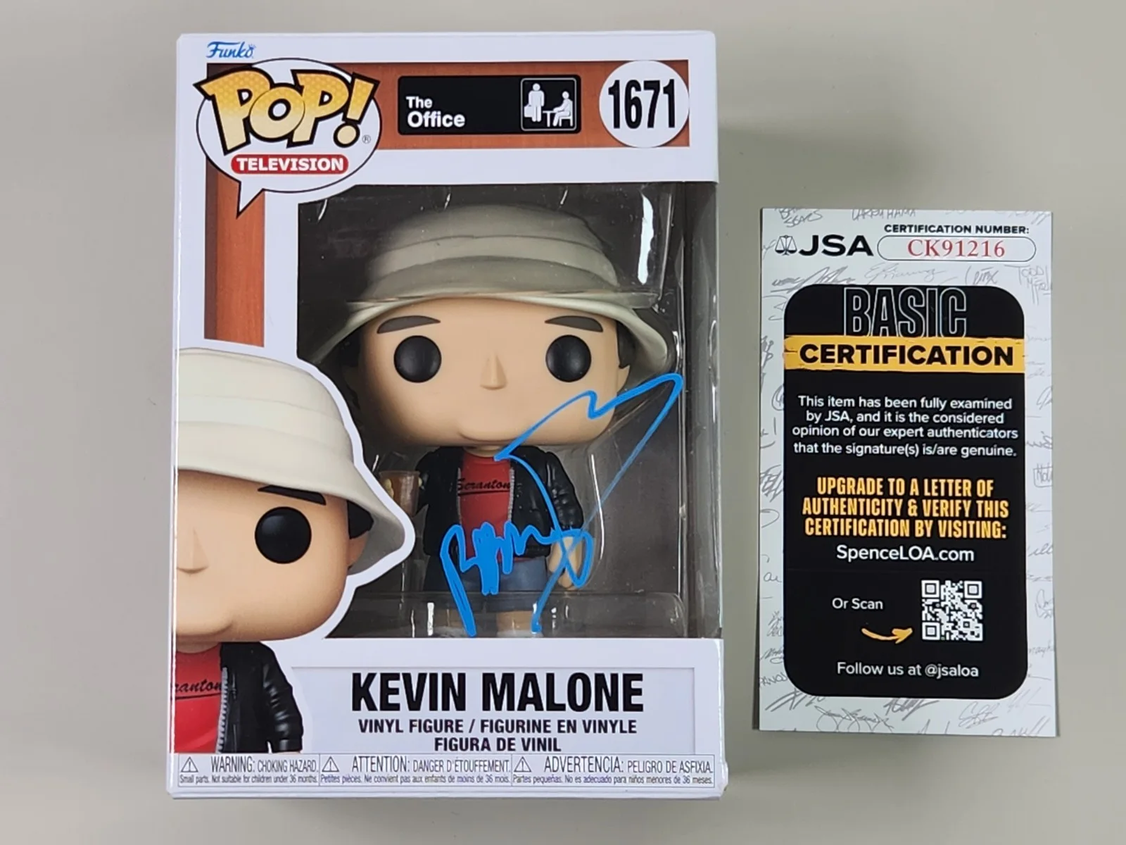 Brian Baumgartner — JSA Brian Baumgartner Signed Kevin Malone Funko POP! 1671 The Office, image 2