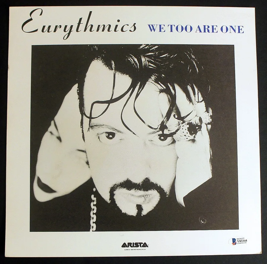 Beckett COA - ANNIE LENNOX SIGNED Insert + New Vinyl - We Too Are One Eurythmics, image 5