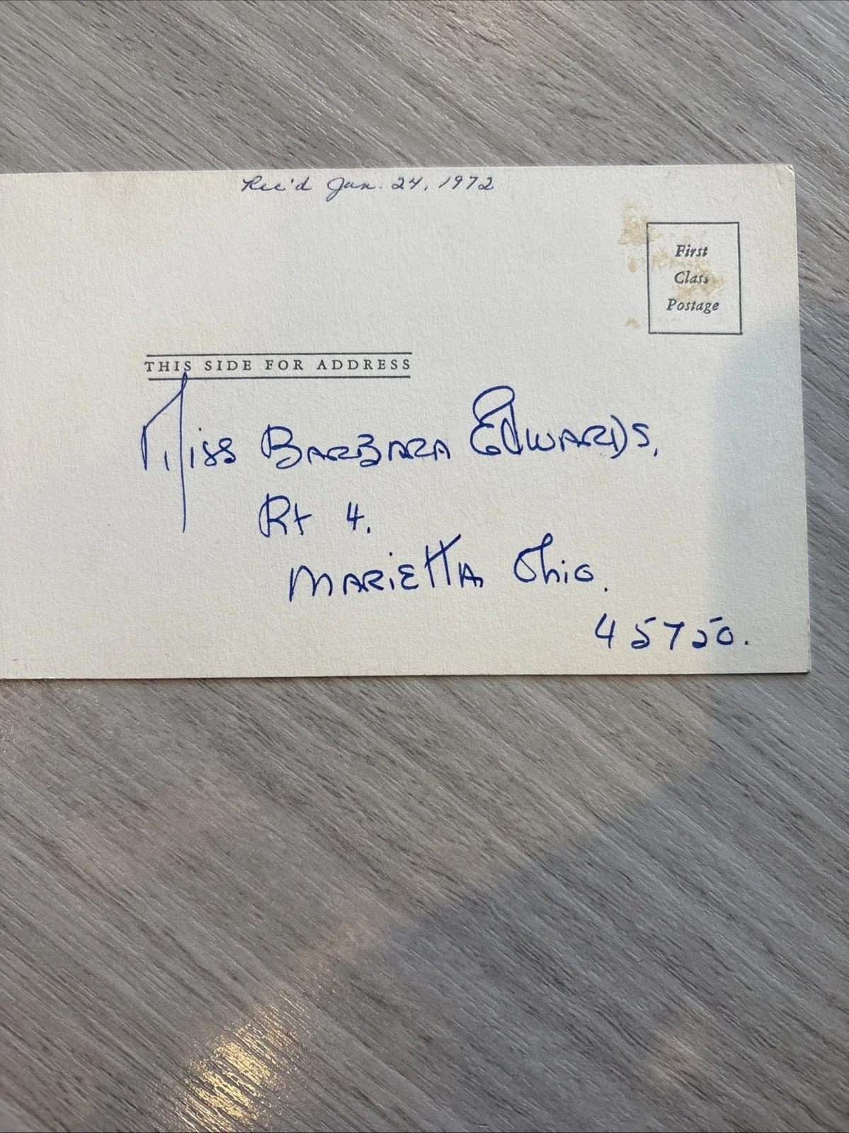 Joan Fontaine — JOAN FONTAINE - Autographed Handwritten Personal Card Signed Oscar Winner 1975, изображение 4
