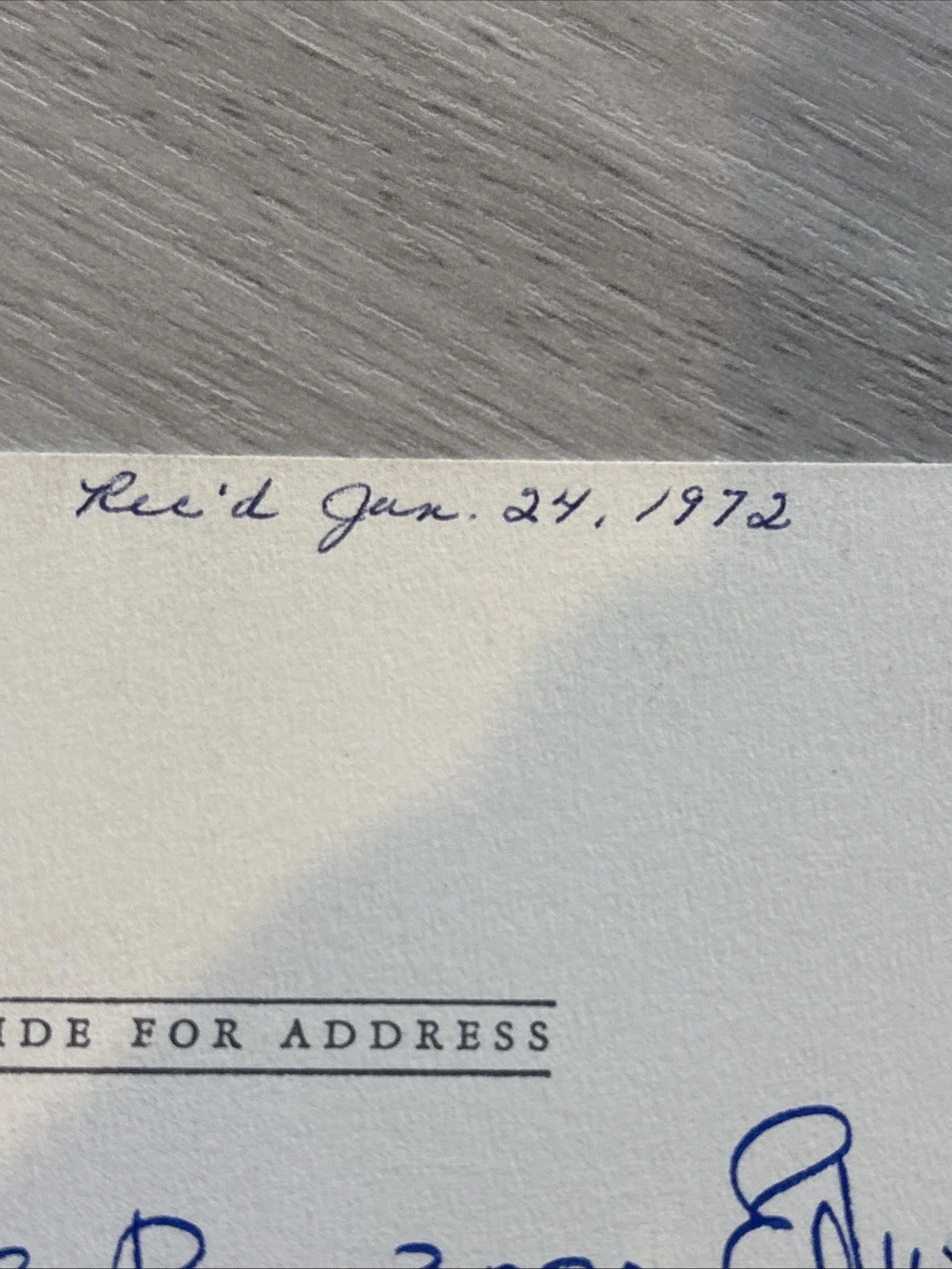 Joan Fontaine — JOAN FONTAINE - Autographed Handwritten Personal Card Signed Oscar Winner 1975, изображение 5