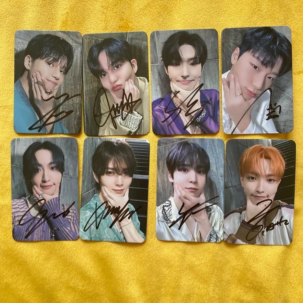 ATEEZ ateez Autographed Signed Photo Card Official Golden Hour Part.1 2024 RARE, изображение 3