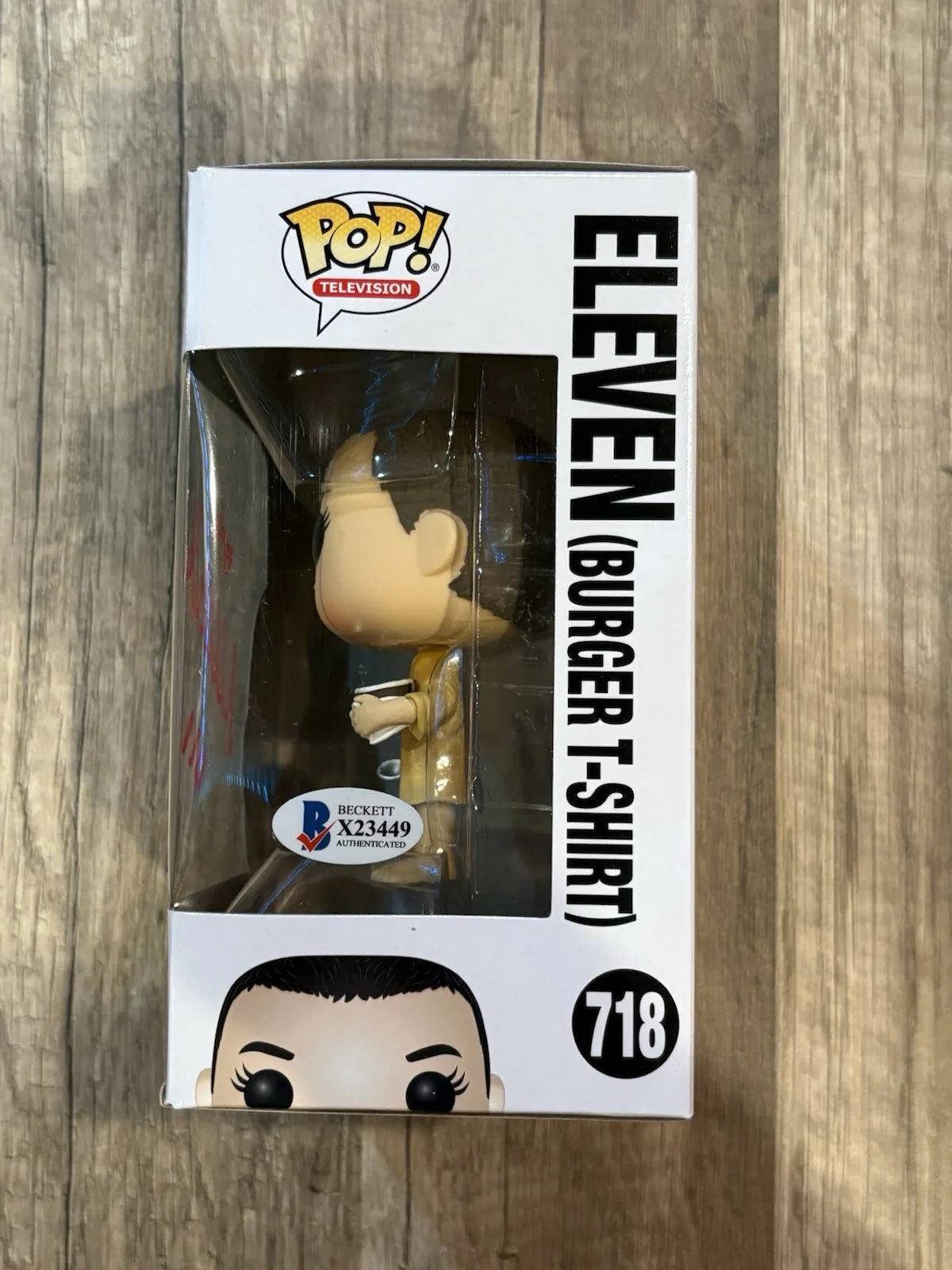 Millie Bobby Brown Signed Autographed “Eleven” Funko Pop Inscribed “011”, изображение 2