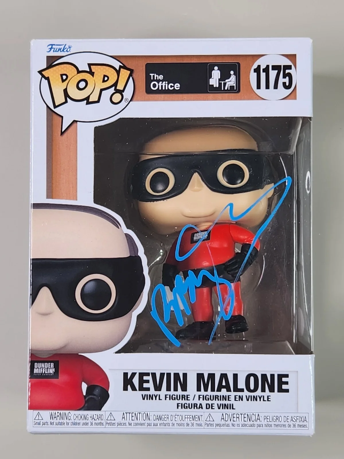 Brian Baumgartner — JSA Brian Baumgartner Signed Kevin Malone Funko POP! 1175 The Office Superhero, изображение 3