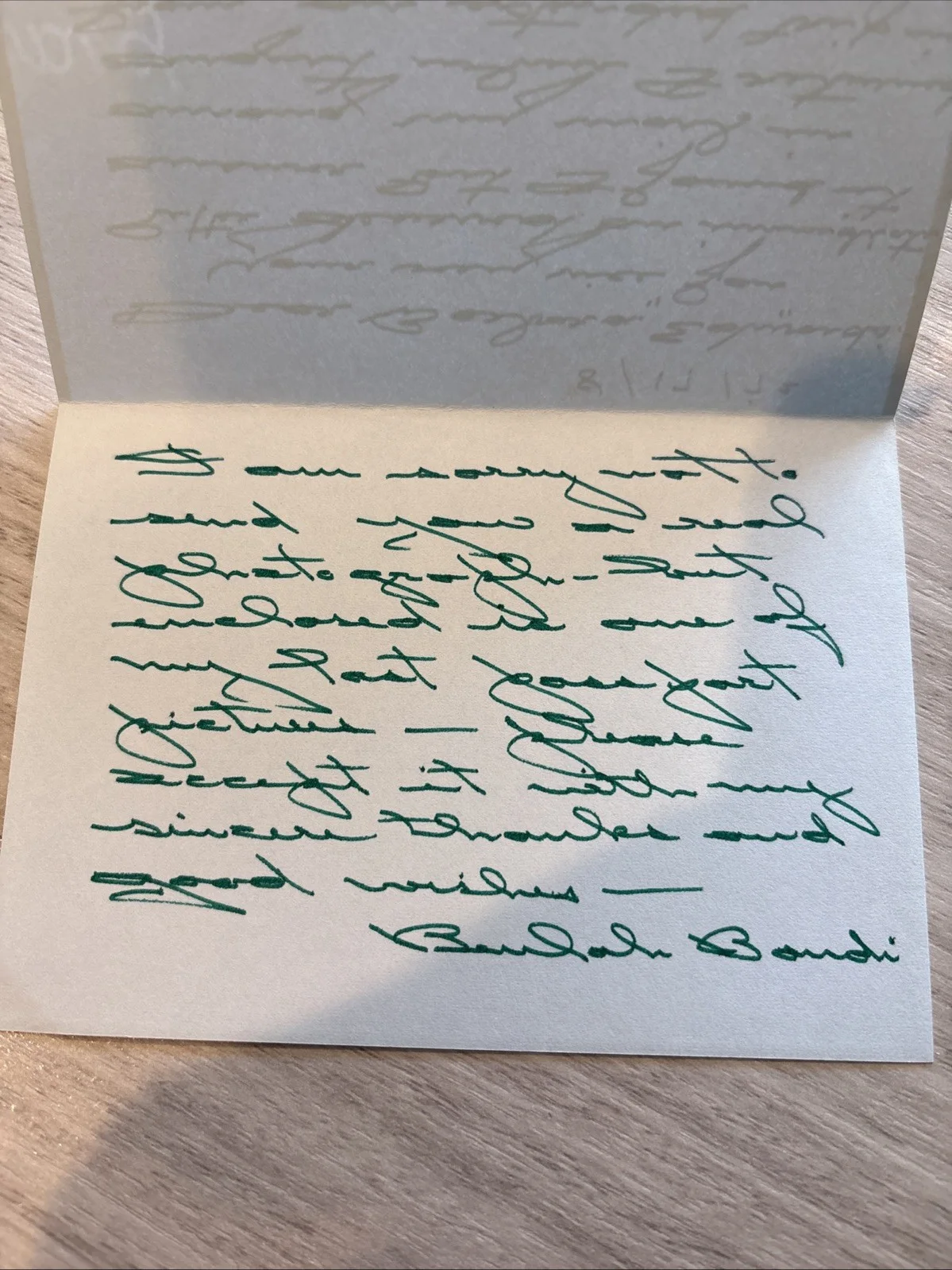Beulah Bondi — BEULAH BONDI Autograph 1972 Personal letter IT'S A WONDERFUL LIFE- Rare, изображение 2
