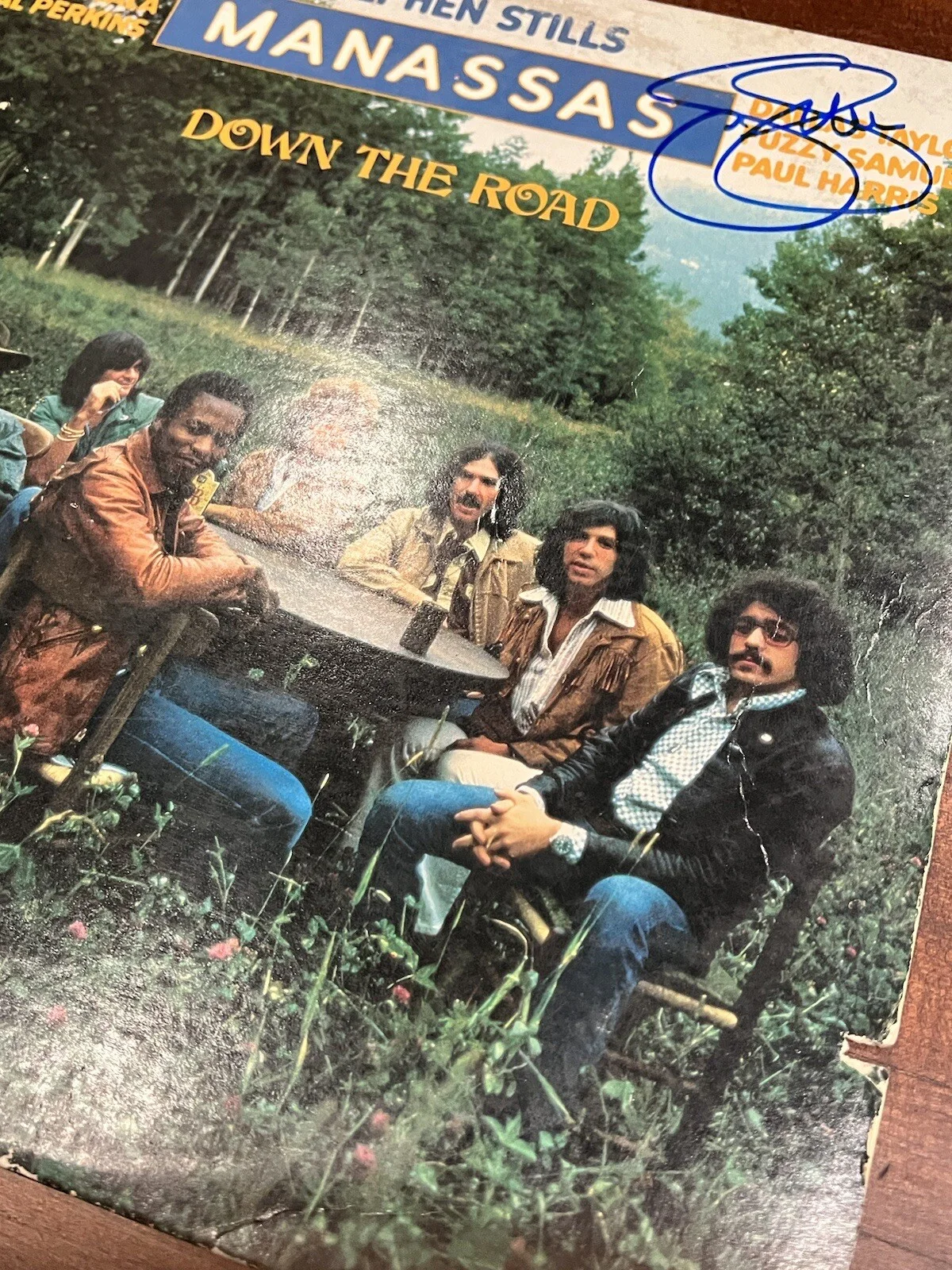 Stephen Stills Signed Manassas Down the Road Vinyl Album PSA Authentic Autograph, image 3