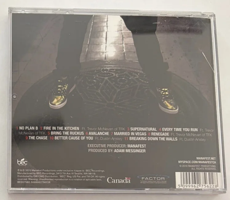 Manafest The Chase CD 2010 Signed Autographed BEC Records Christopher Greenwood, image 2