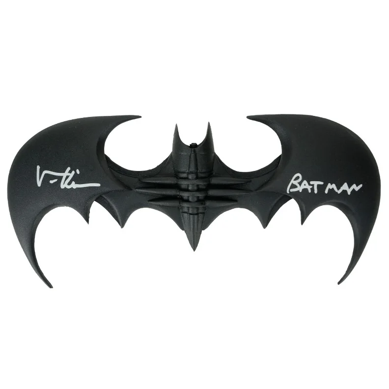 Val Kilmer — Val Kilmer Autographed Batman Forever Batarang with Batman Inscription