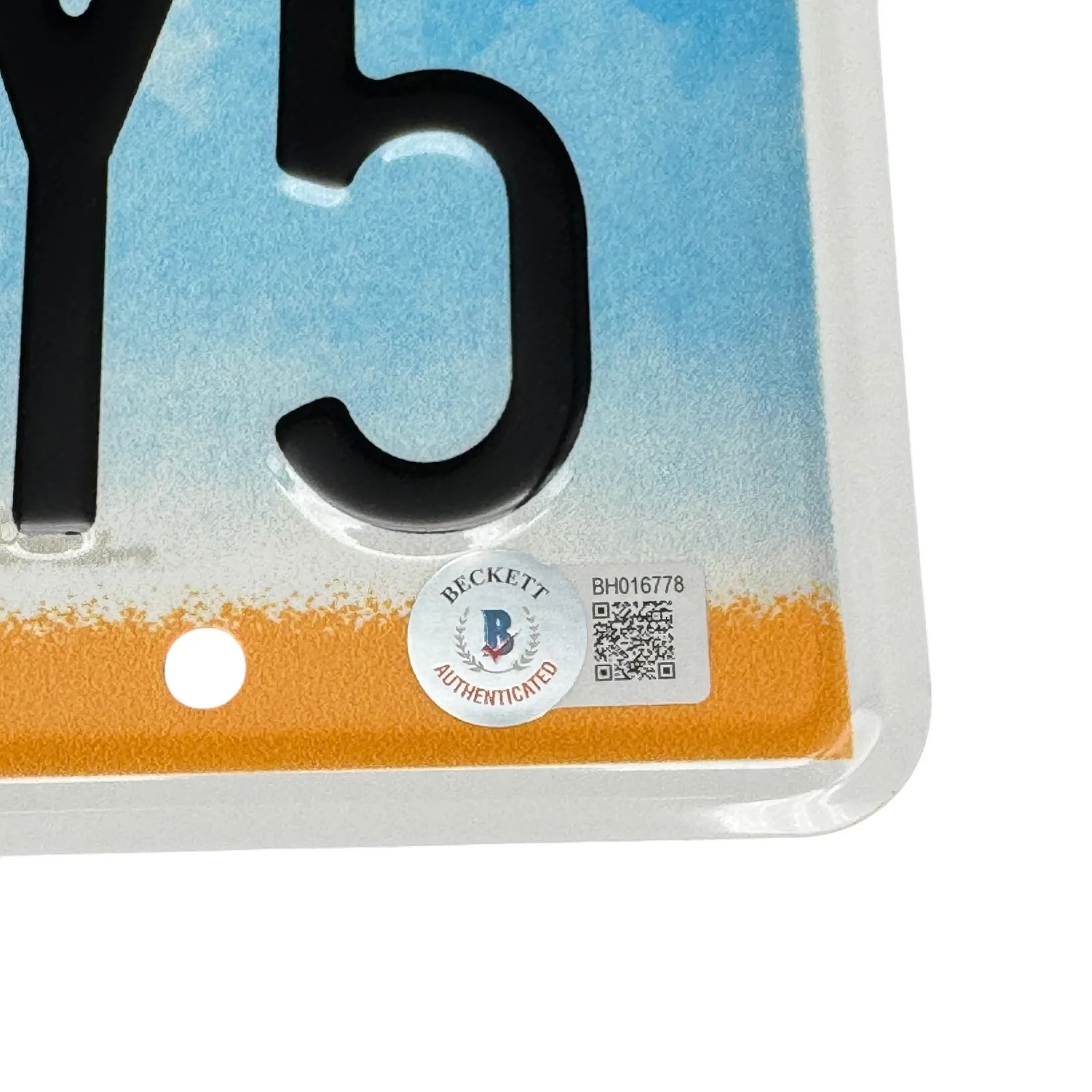 Jared Padalecki — Jared Padalecki Signed Supernatural License Plate Beckett Authentic Autograph!, image 3