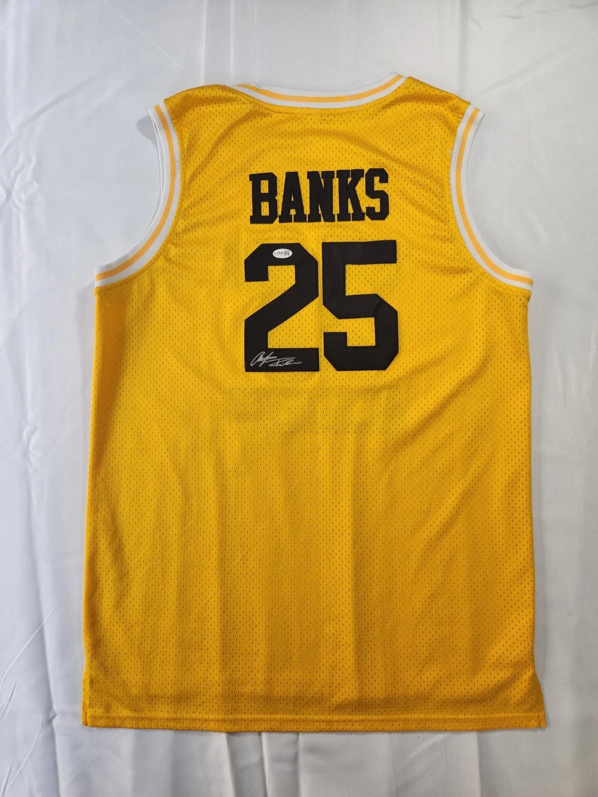 Alfonso Ribeiro — JSA Alfonso Ribiero Signed Bel-Air Academy Basketball Jersey XL Fresh Prince, изображение 2