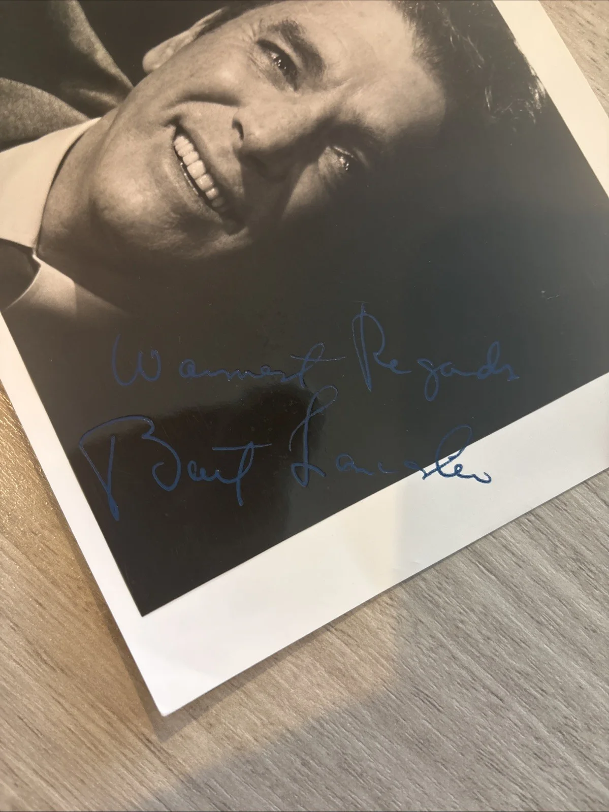 Burt Lancaster vintage signed 7 X 5 Black & White Photo, изображение 2
