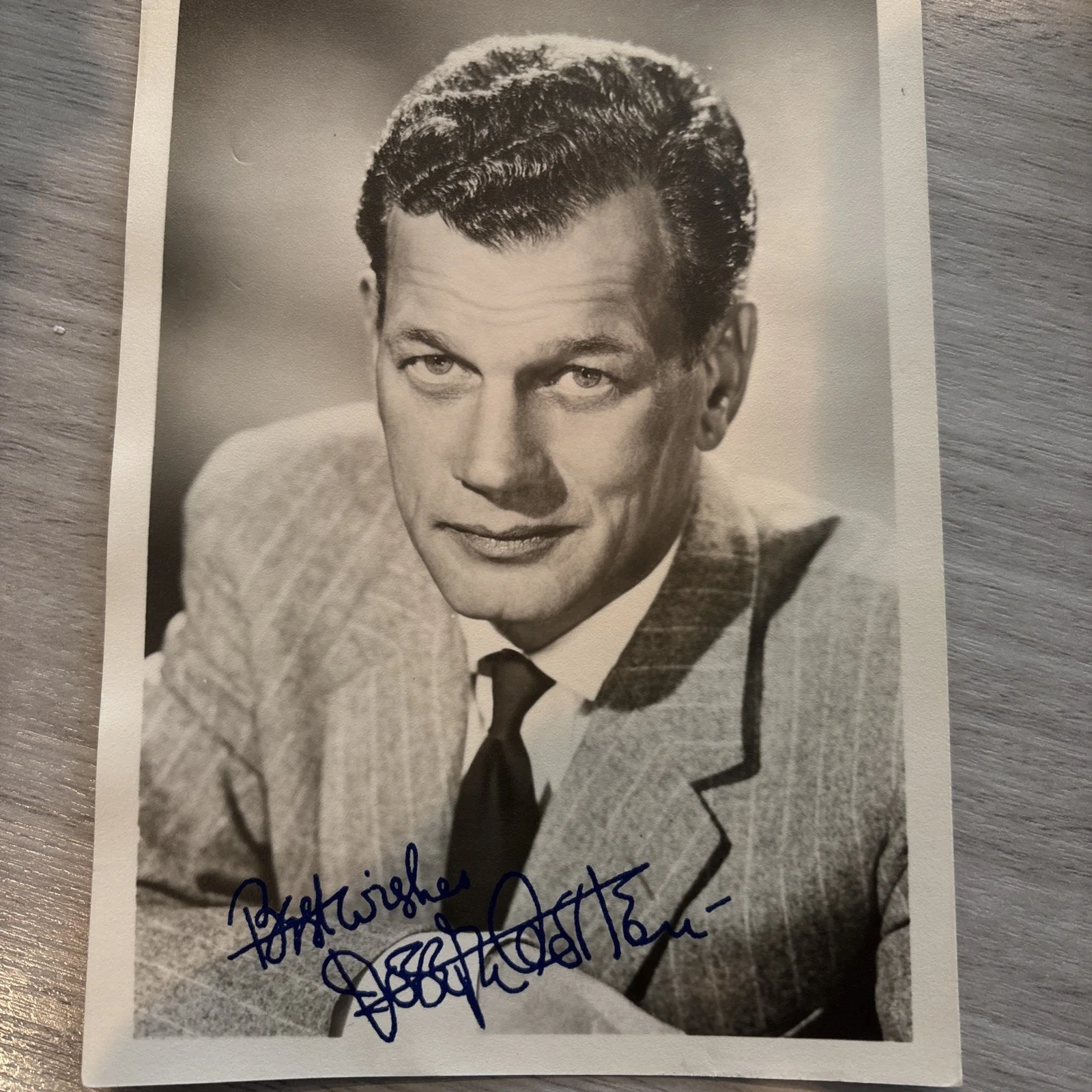 Joseph Cotton — Joseph Cotton SIGNED 5 X 7 Promo Photo Autograph Citizen Cain Orson Welles