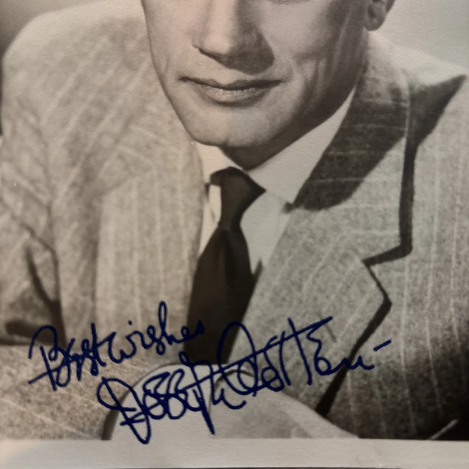 Joseph Cotton — Joseph Cotton SIGNED 5 X 7 Promo Photo Autograph Citizen Cain Orson Welles, изображение 2