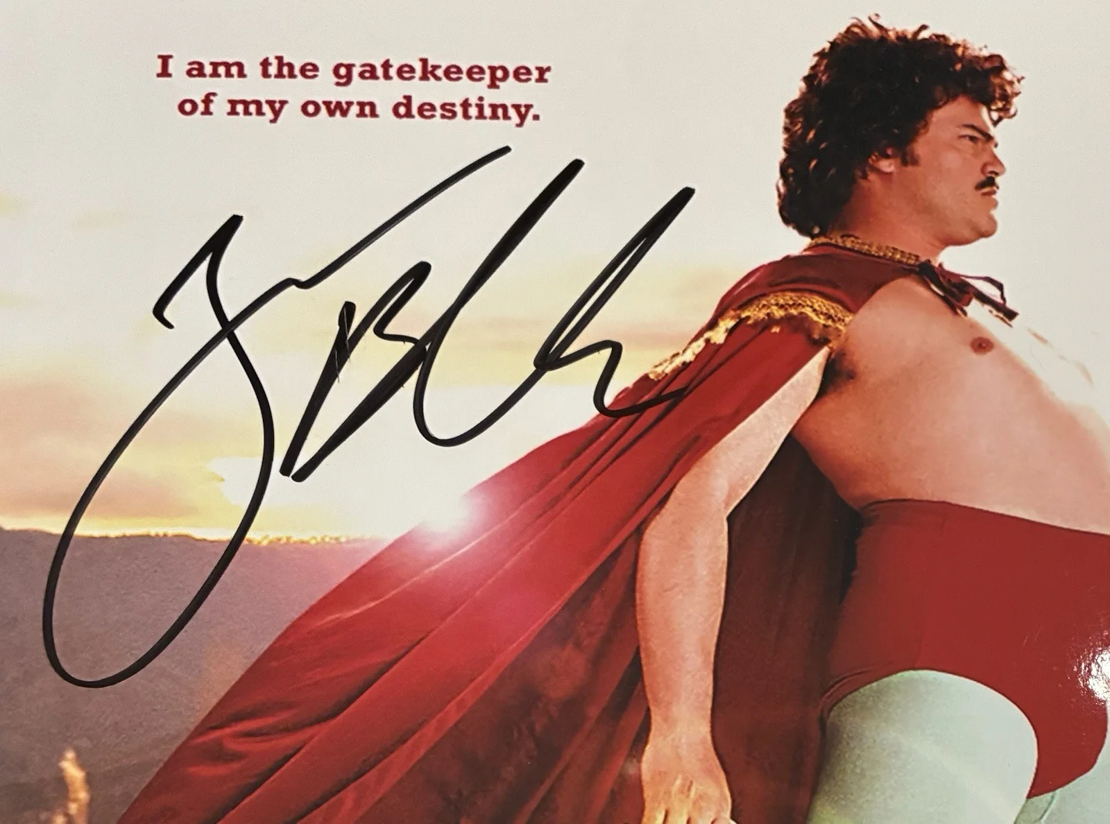 Jack Black — Jack Black Signed Nacho Libre 10”x 14.75” Photo Beckett BAS, image 2