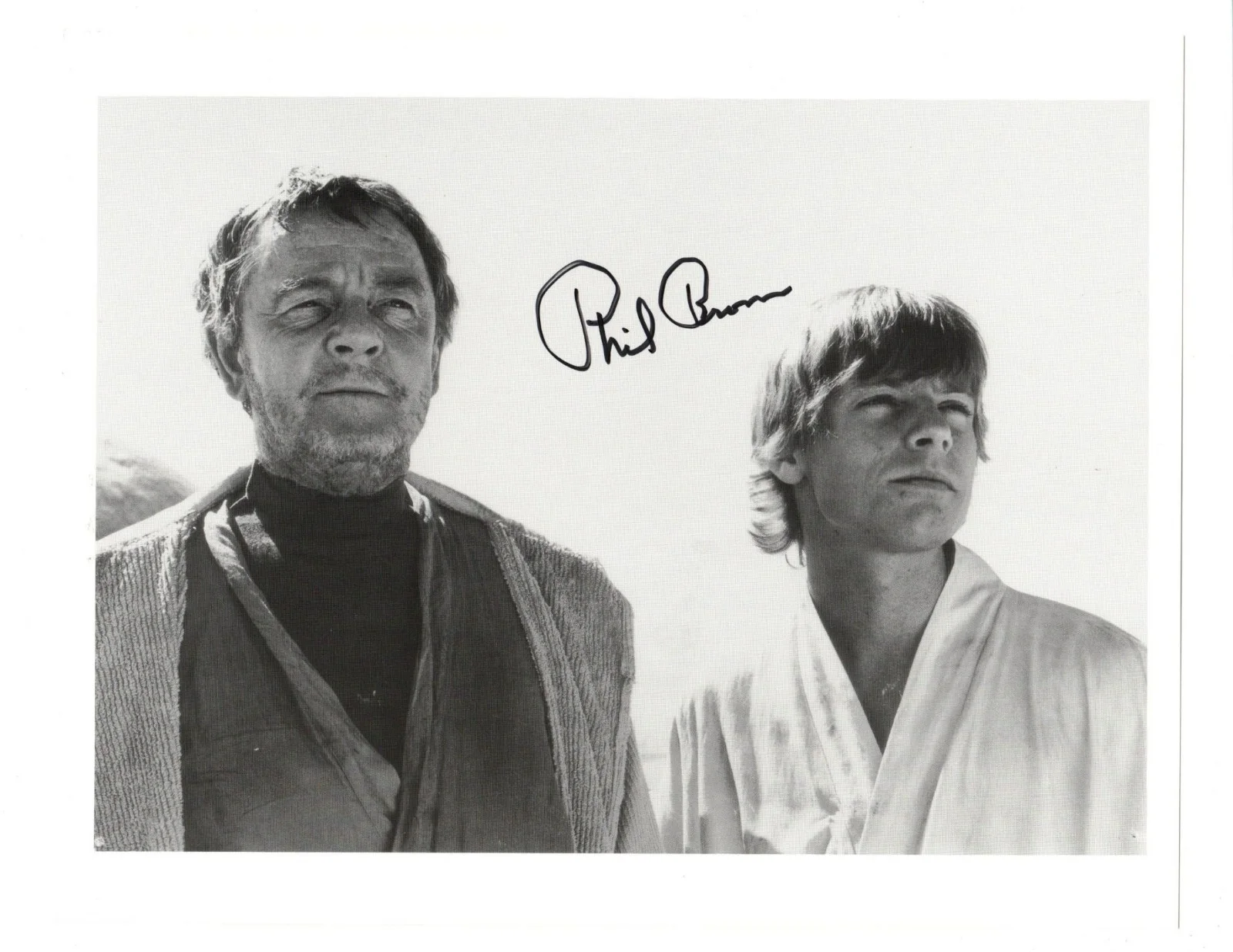 Phil Brown — STAR WARS Autograph PHIL BROWN Signed 8X10 Photo w/ COA Luke's Uncle Owen Lars