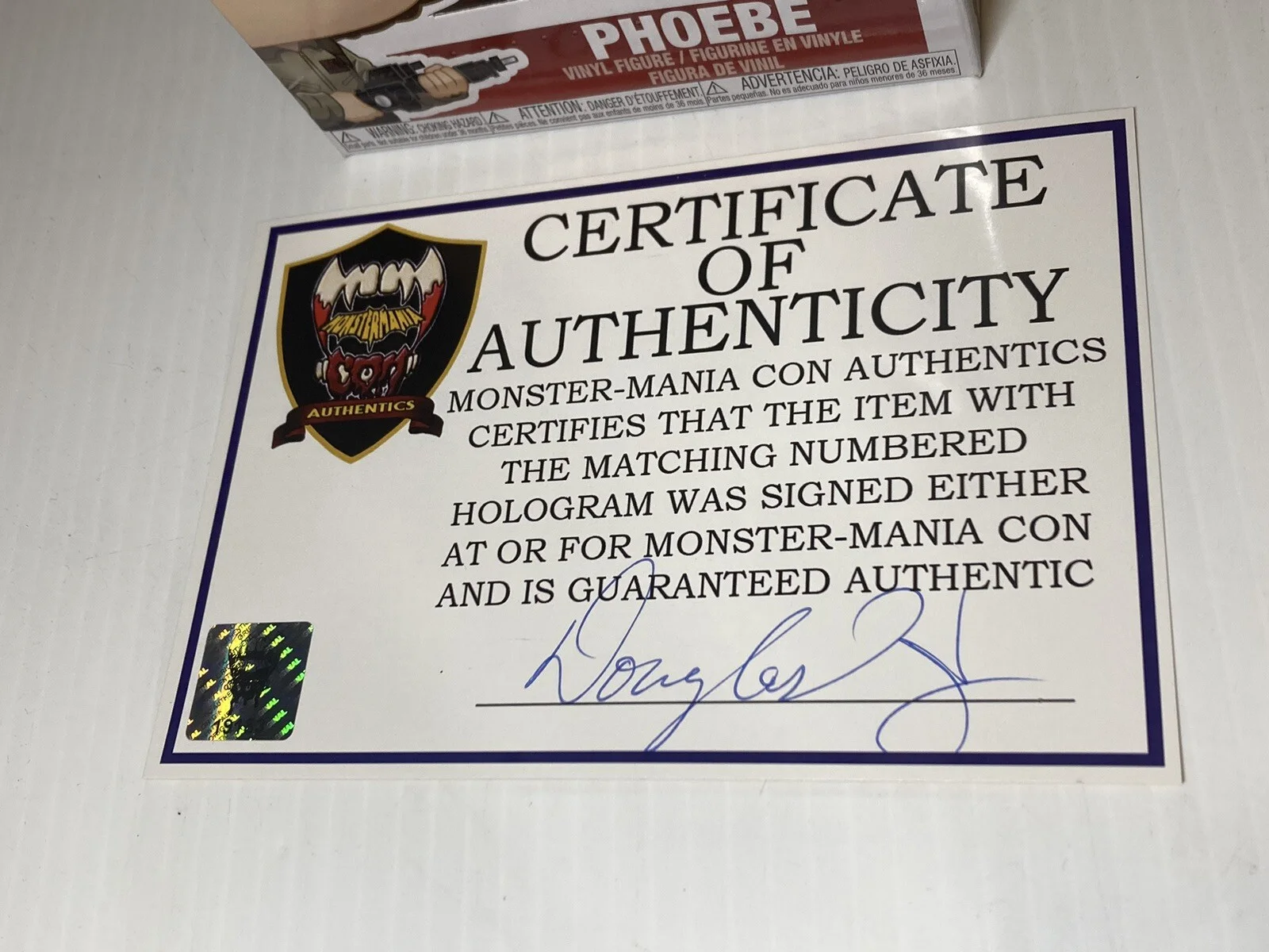 Ghostbusters Movie Funko Pop! Vinyl Phoebe McKenna Grace Signed Autographed COA, image 3