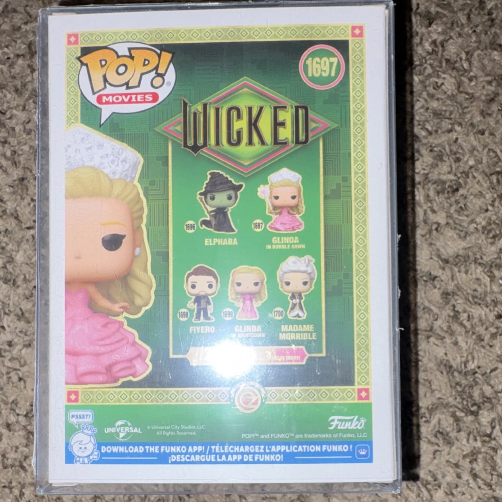 Funko Pop Wicked Glinda in Bubble Gown Signed Figure AWA World Autograph, изображение 4