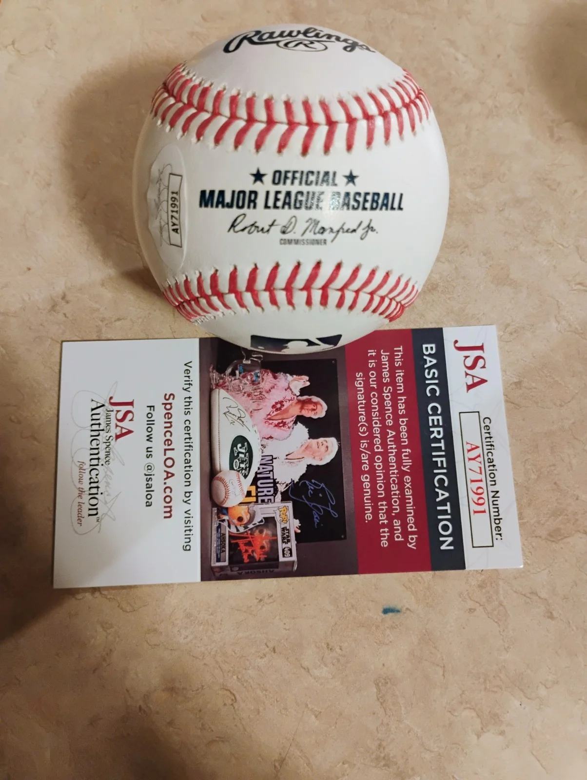 JSA CODY JINKS OUTLAW COUNTRY MLB BASEBALL IN GREAT SHAPE, image 4