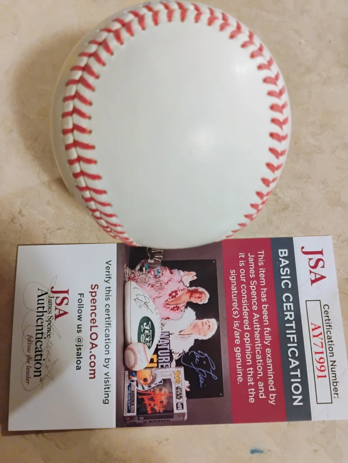 JSA CODY JINKS OUTLAW COUNTRY MLB BASEBALL IN GREAT SHAPE, image 5