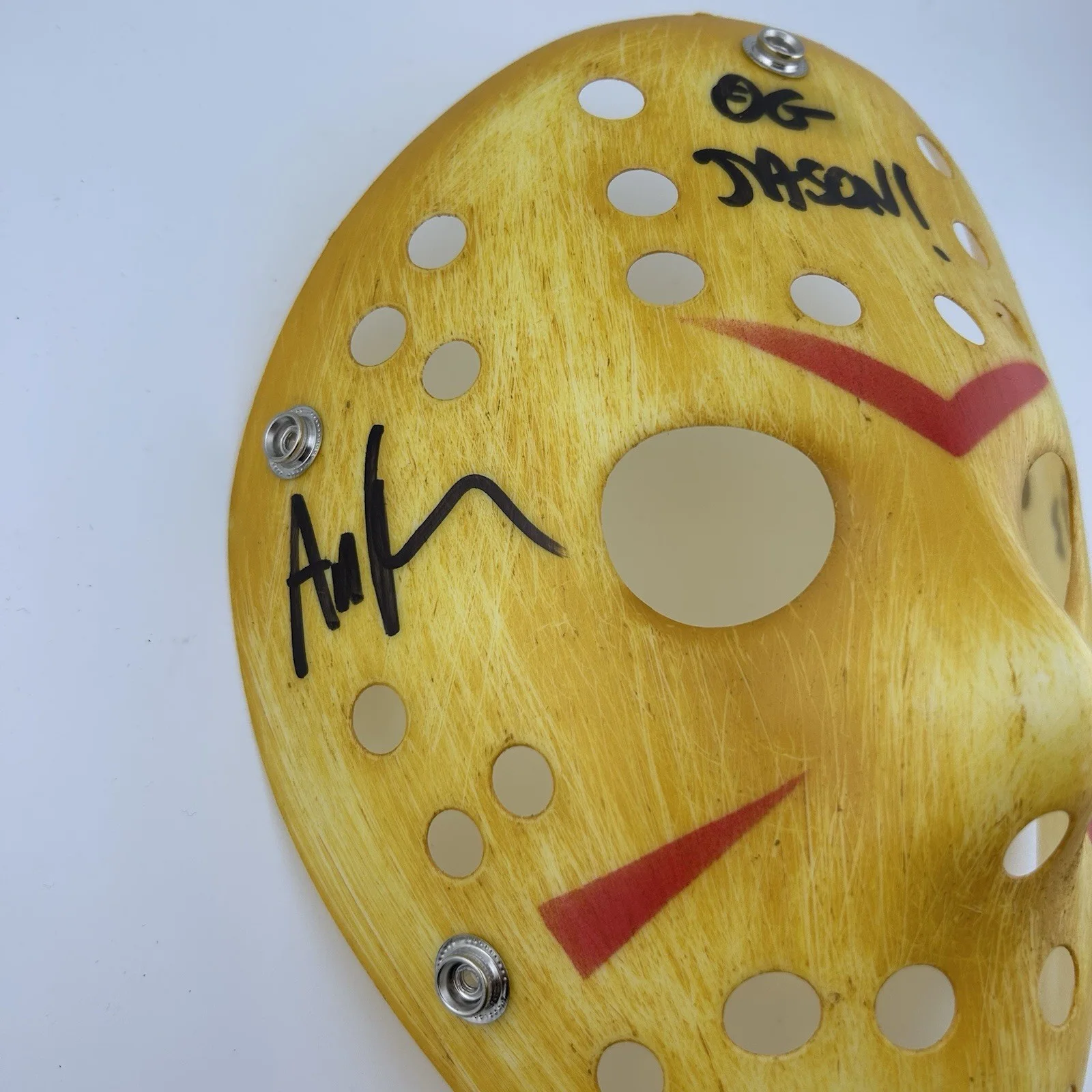 Ari Lehman — Ari Lehman Signed “OG Jason” “F13” Inscr Friday The 13th Hockey Mask Beckett COA, изображение 2