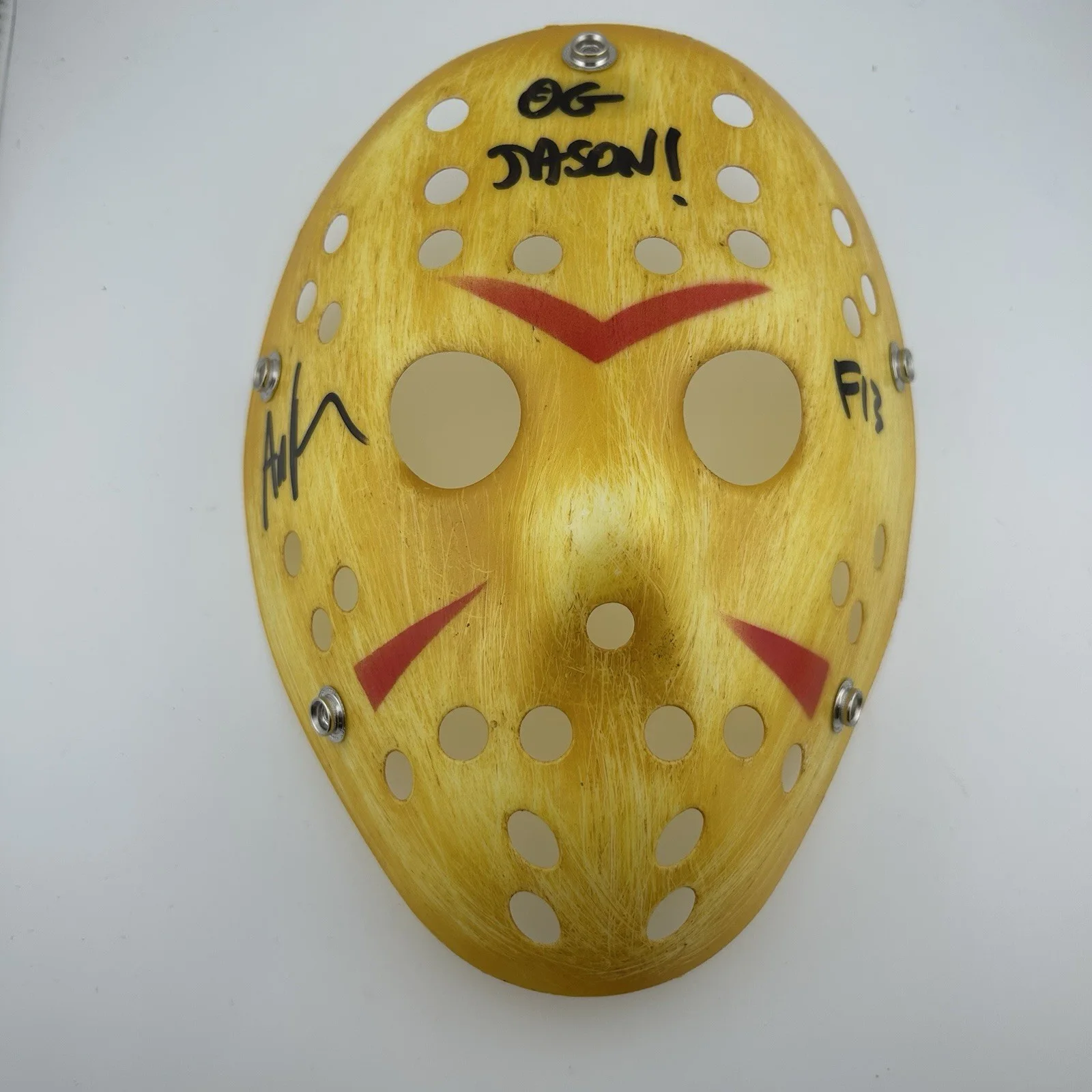 Ari Lehman — Ari Lehman Signed “OG Jason” “F13” Inscr Friday The 13th Hockey Mask Beckett COA, изображение 4