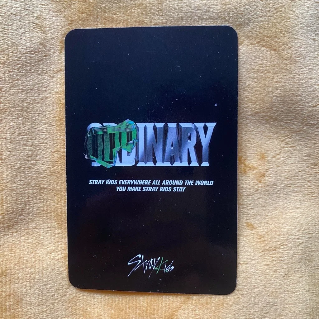 SKZ Stray Kids BANG CHAN Photo Card Oddinary Official Autographed K-POP RARE, изображение 2