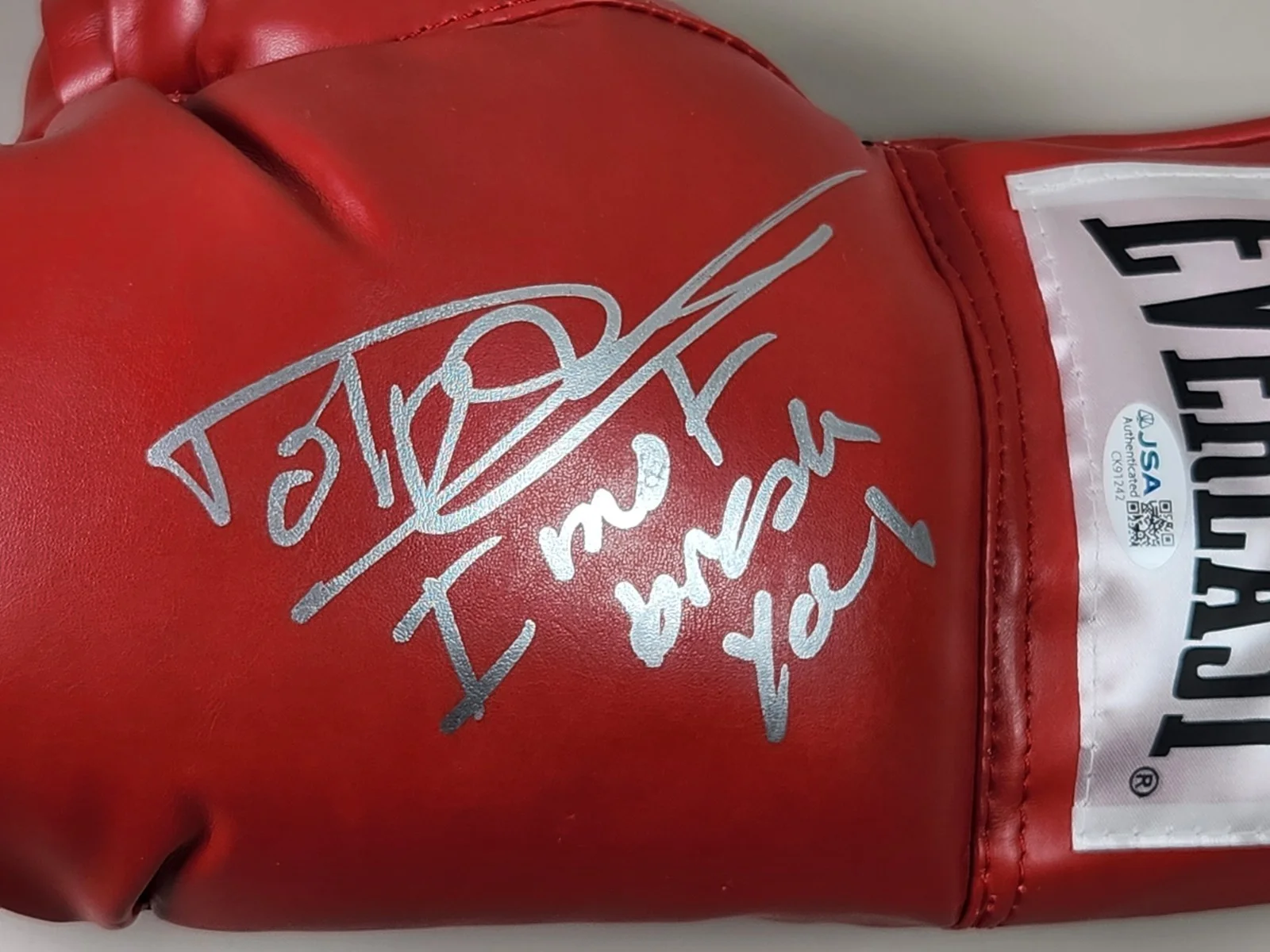 Dolph Lundgren — JSA Dolph Lundgren Signed Red Everlast Boxing Glove I Must Break You! Rocky IV B, изображение 4