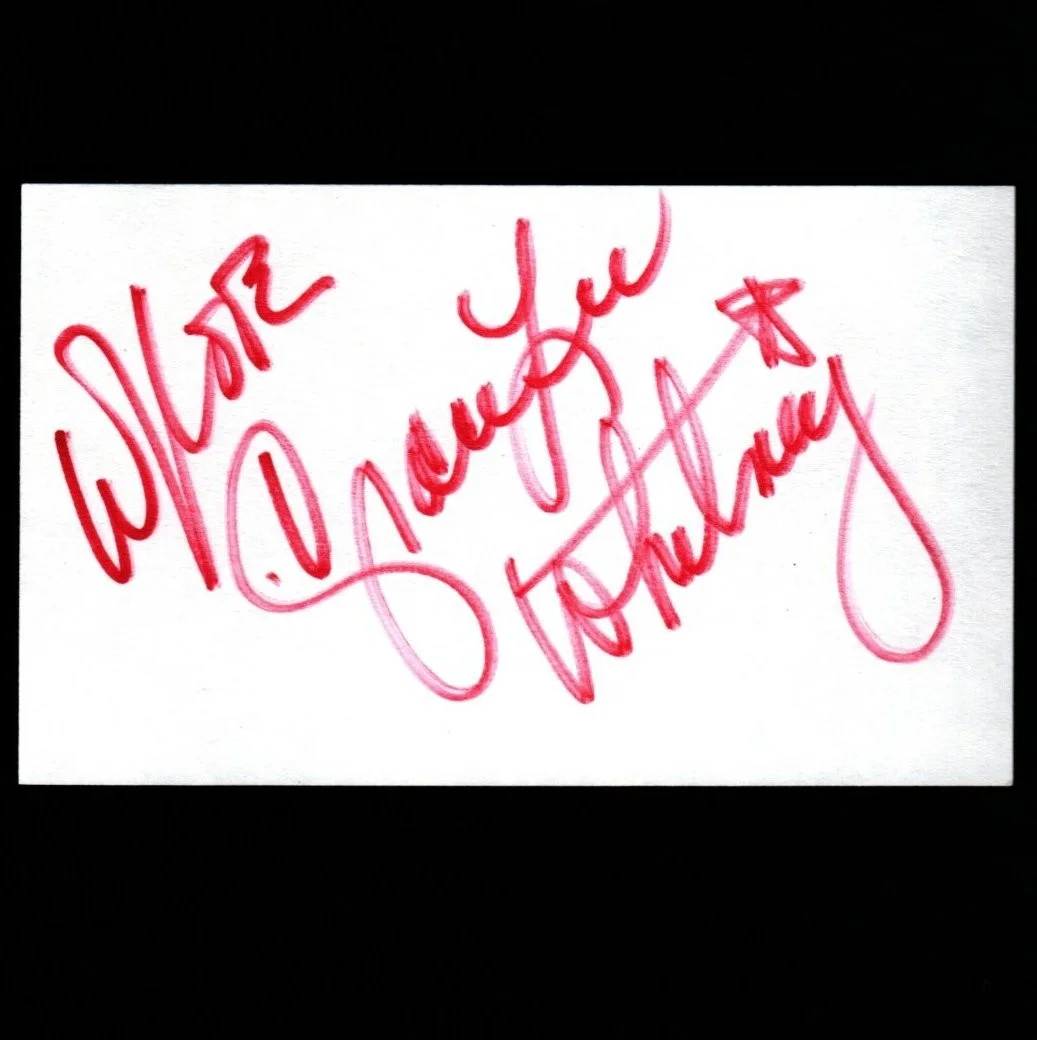 Grace Lee Whitney — STAR TREK Autograph GRACE LEE WHITNEY Signed 3X5 Index Card w/ COA Janice Rand, изображение 2