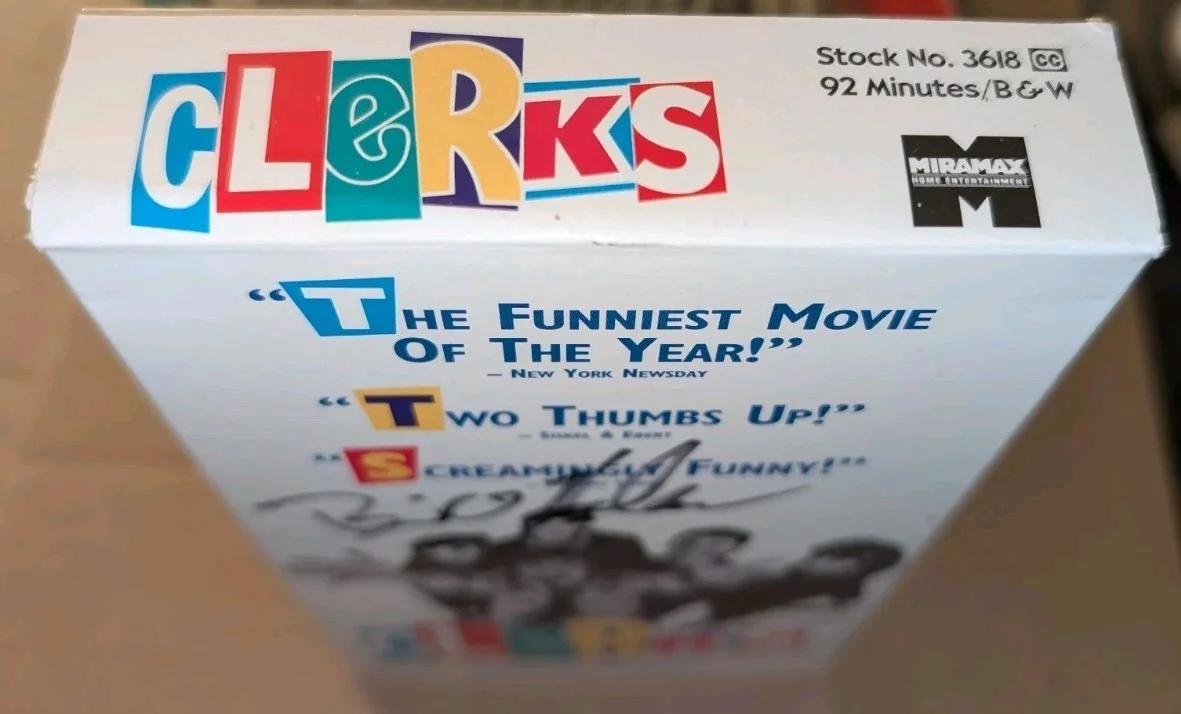 Brian O'Halloran — CLeRKS VHS Signed by Dante Hicks - Brian O'Halloran 1994, изображение 3