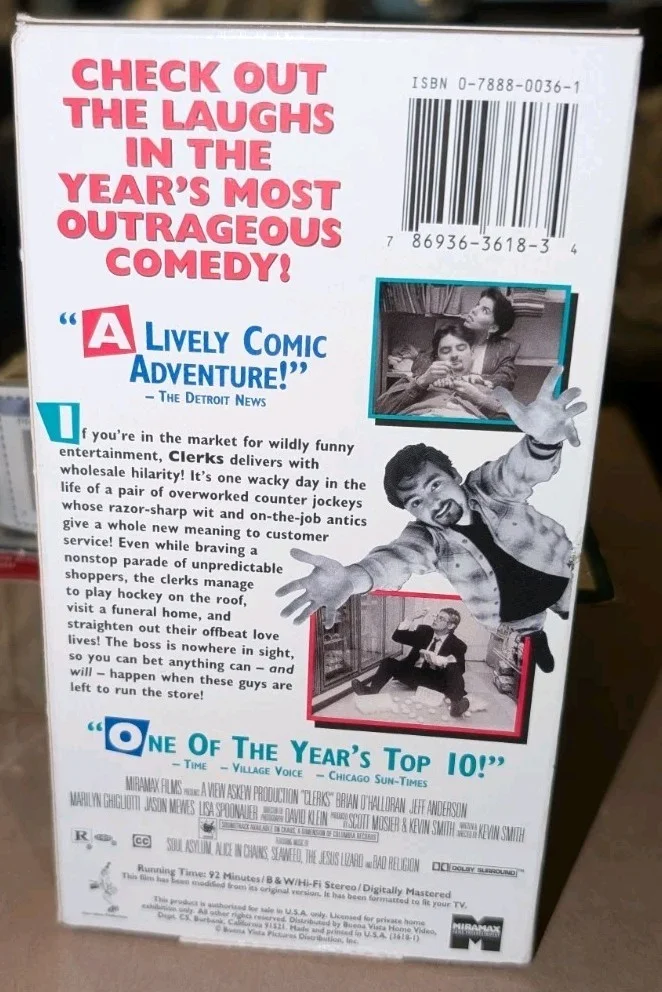Brian O'Halloran — CLeRKS VHS Signed by Dante Hicks - Brian O'Halloran 1994, изображение 4